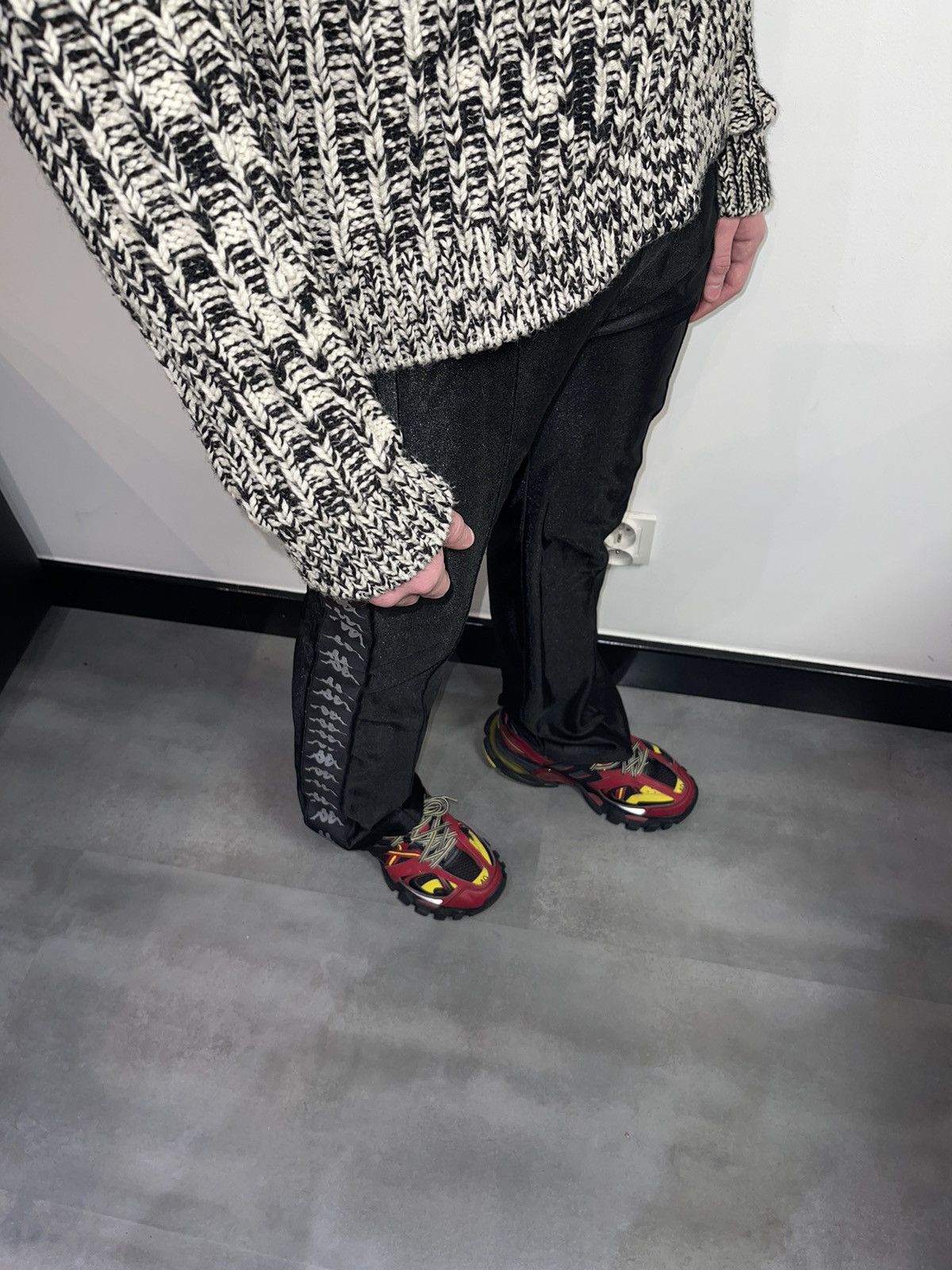 Faith Connexion FW17 Faith Connection x Kappa Lampasas Black Joggers Size US 30 / EU 46 - 7 Thumbnail