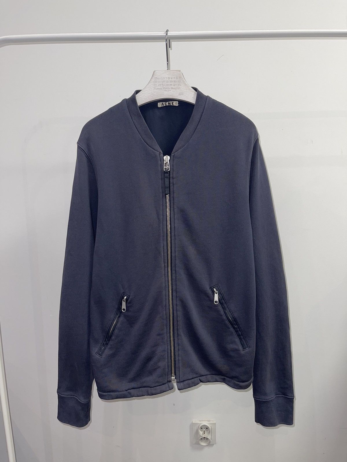 Acne Studios SS13 Acne Studios Denzel Gray Zipped Crewneck Size US L / EU 52-54 / 3 - 1 Thumbnail