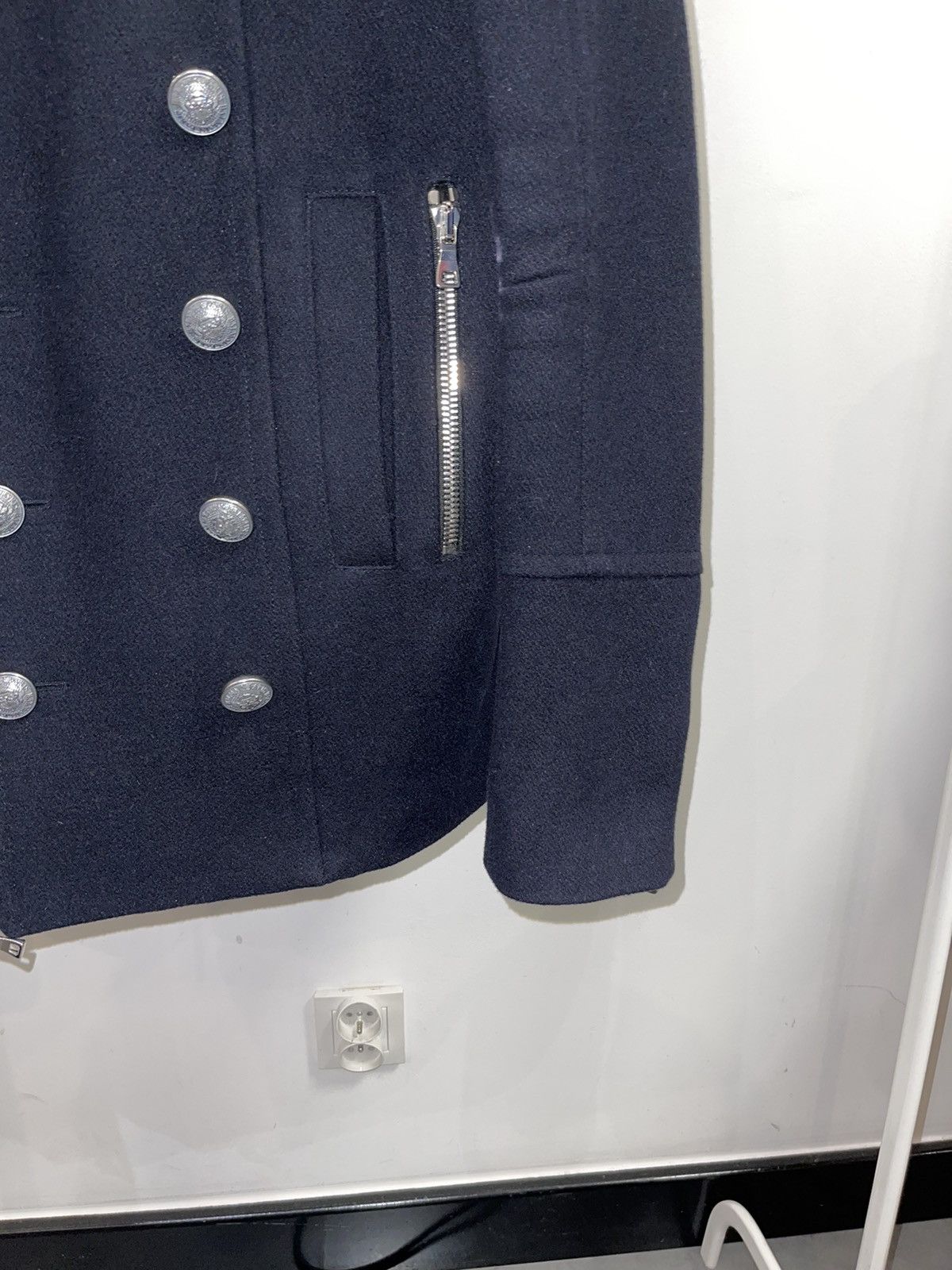 Balmain Balmain Double Breasted Assymetrical Wool Coat Size US M / EU 48-50 / 2 - 3 Thumbnail
