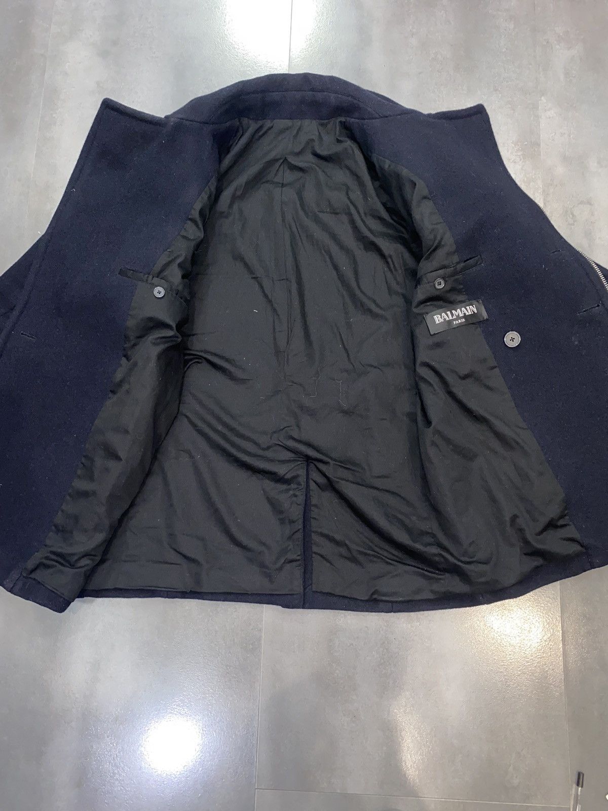 Balmain Balmain Double Breasted Assymetrical Wool Coat Size US M / EU 48-50 / 2 - 16 Thumbnail