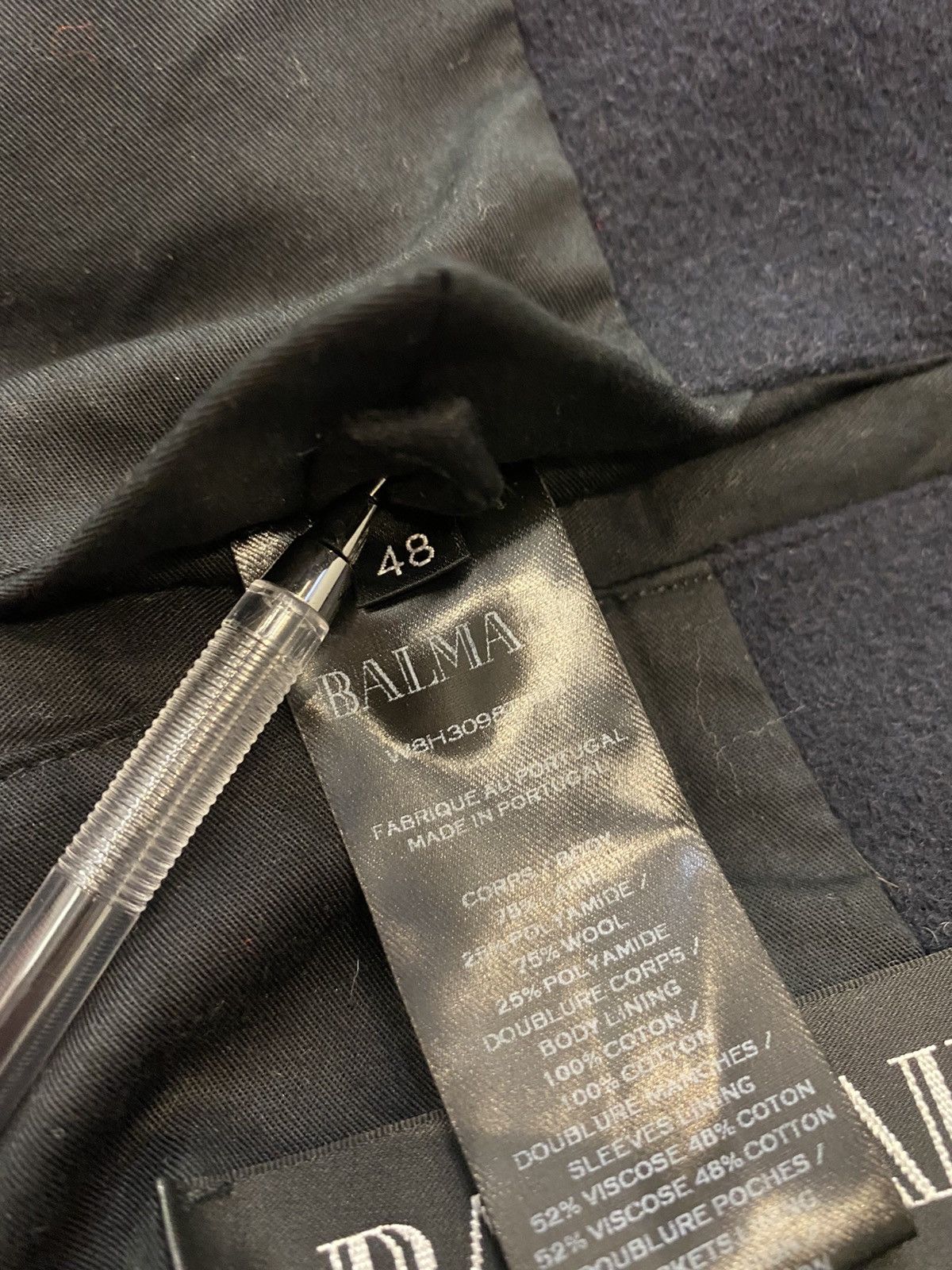 Balmain Balmain Double Breasted Assymetrical Wool Coat Size US M / EU 48-50 / 2 - 19 Thumbnail