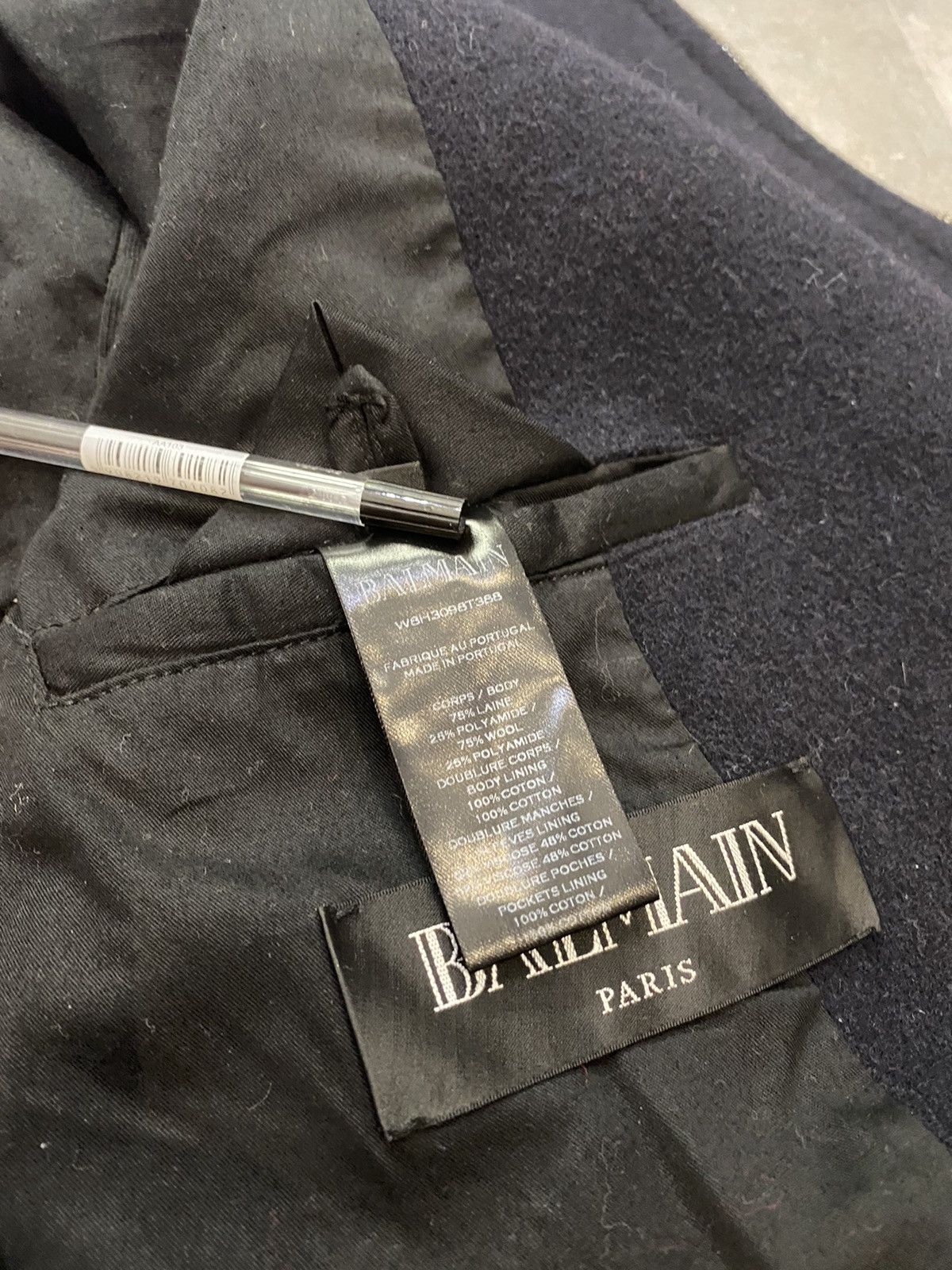 Balmain Balmain Double Breasted Assymetrical Wool Coat Size US M / EU 48-50 / 2 - 18 Thumbnail