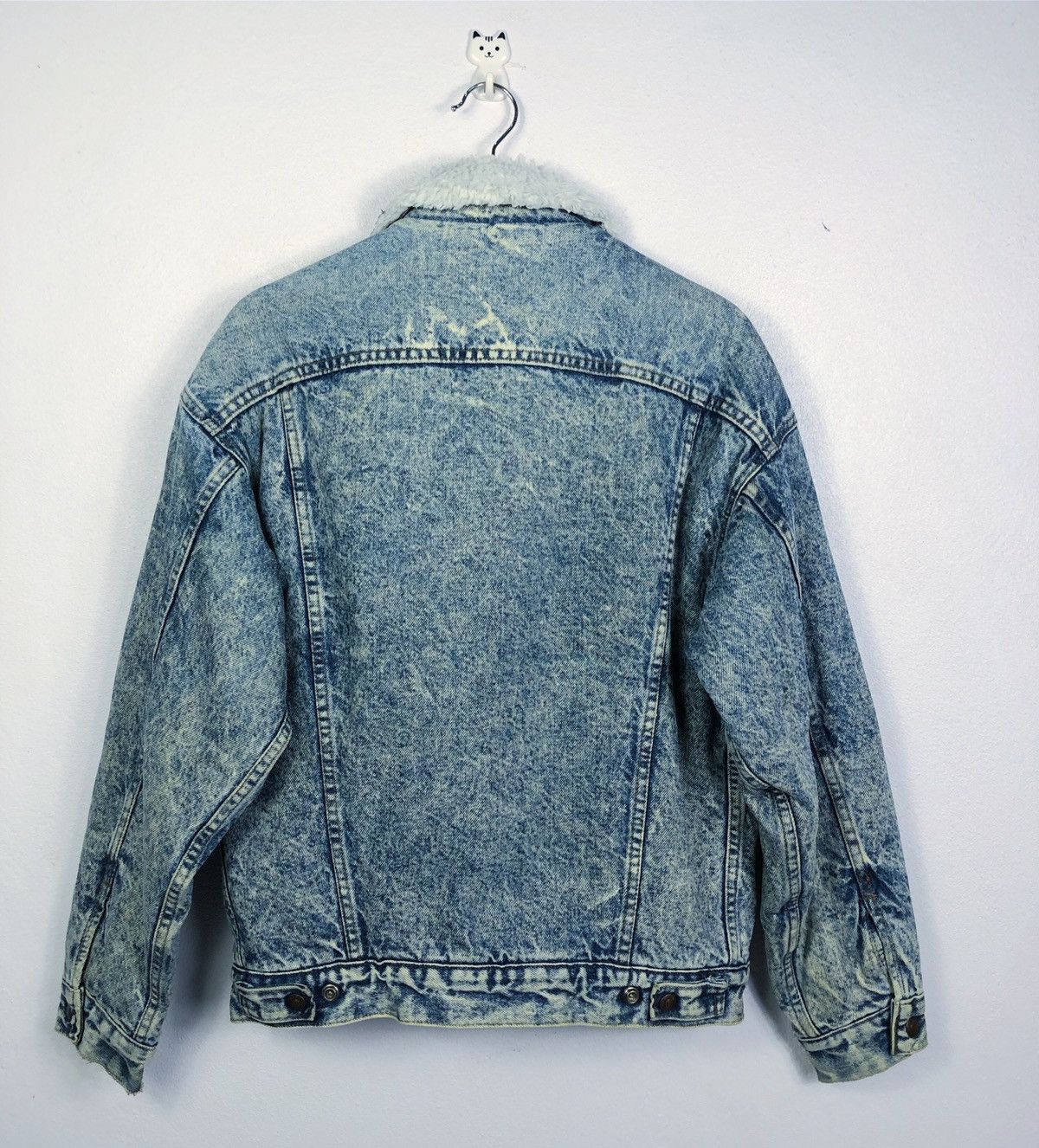 Levi's Rare Vintage 80s Levi’s Sherpa Lined Faux Fur Denim Jacket Size US S / EU 44-46 / 1 - 8 Thumbnail