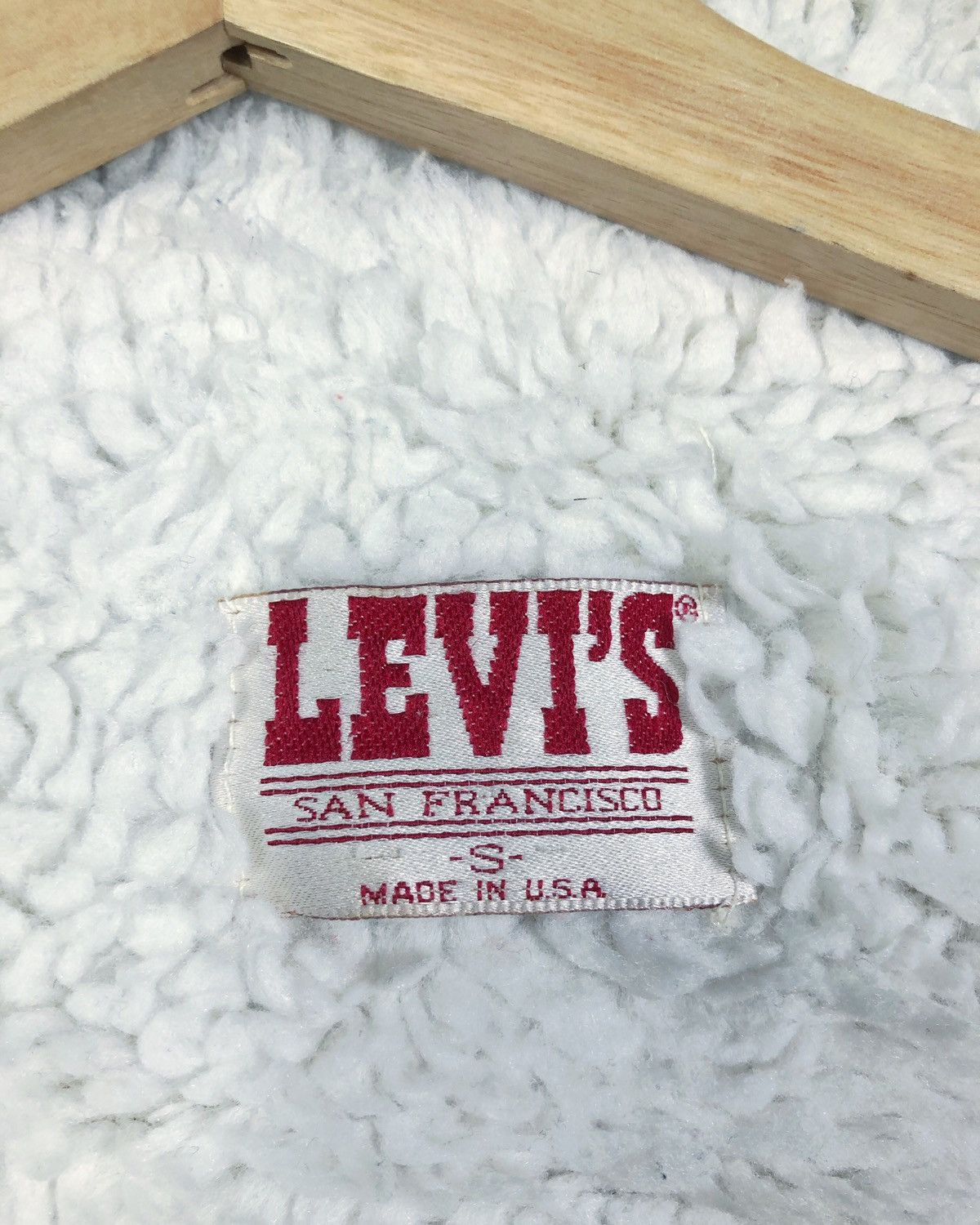 Levi's Rare Vintage 80s Levi’s Sherpa Lined Faux Fur Denim Jacket Size US S / EU 44-46 / 1 - 11 Thumbnail