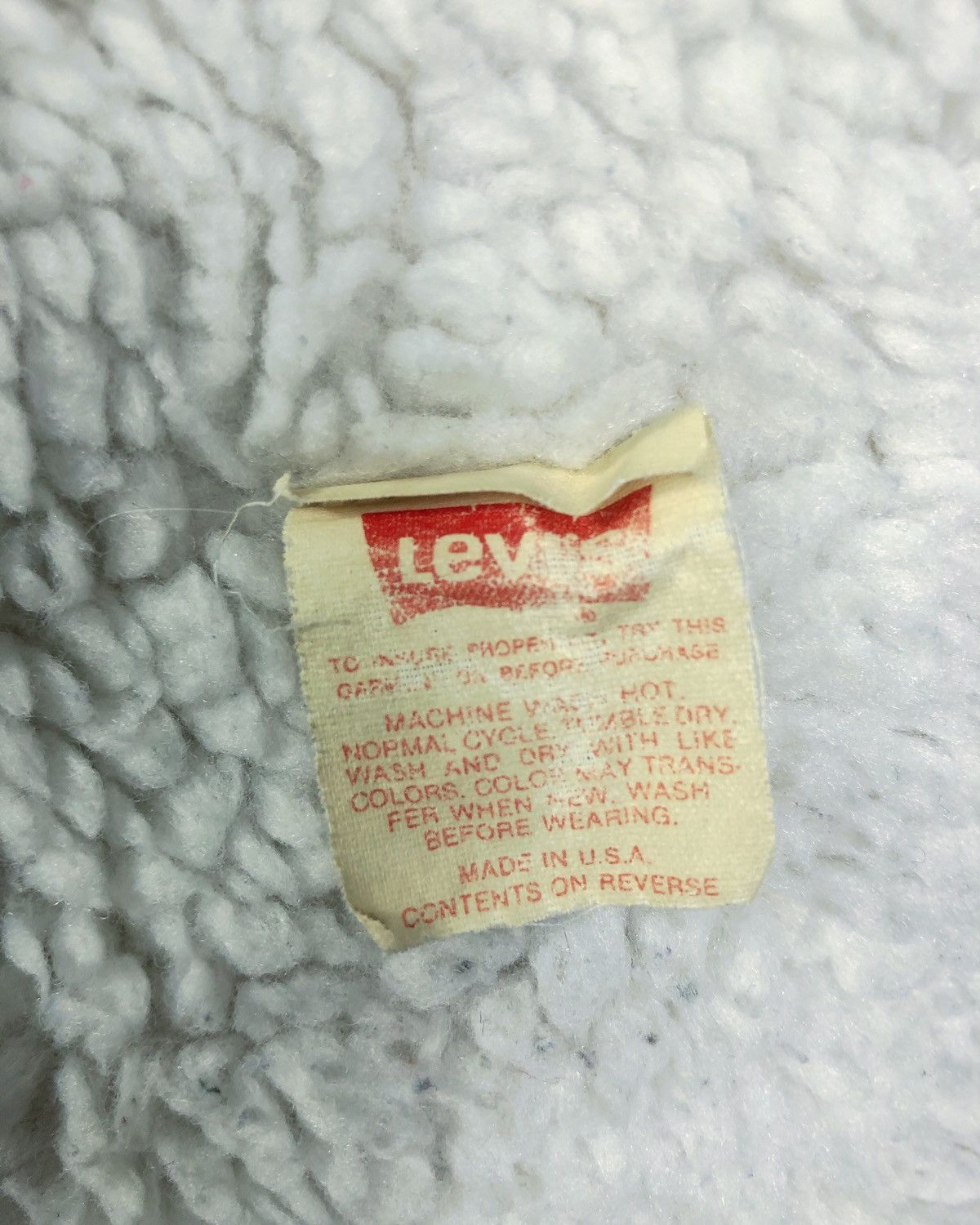 Levi's Rare Vintage 80s Levi’s Sherpa Lined Faux Fur Denim Jacket Size US S / EU 44-46 / 1 - 12 Thumbnail