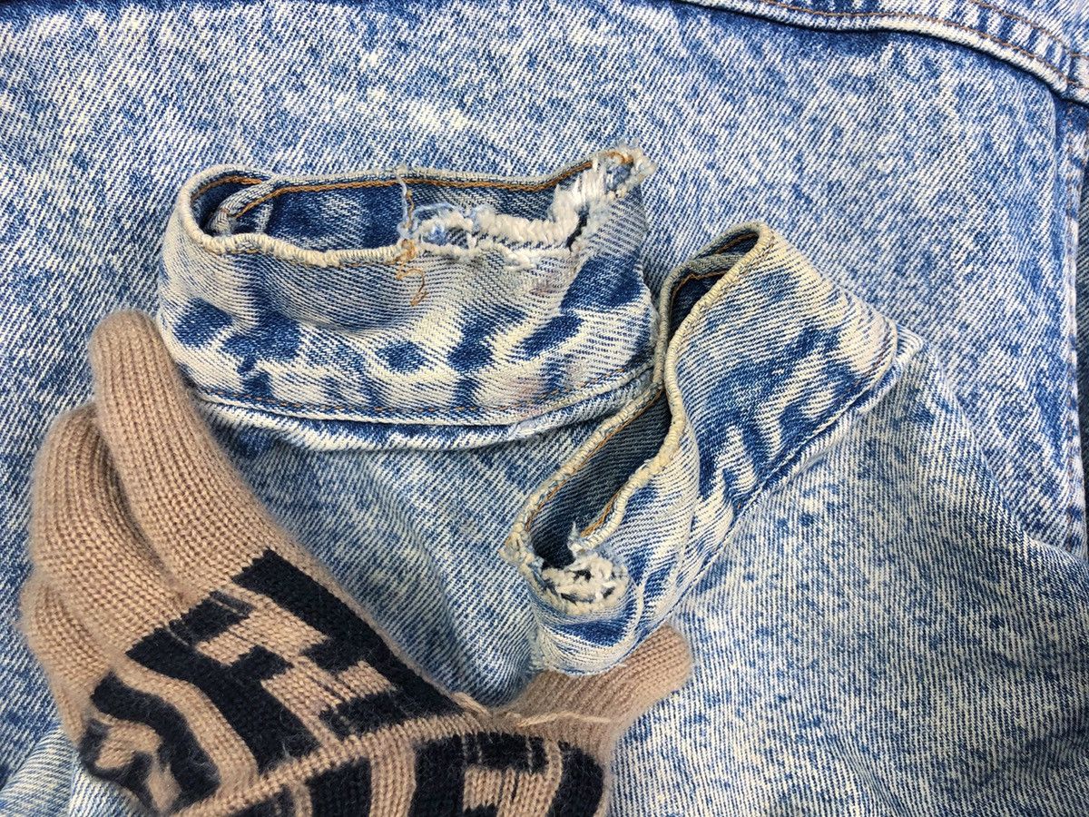 Levi's Rare Vintage 80s Levi’s Sherpa Lined Faux Fur Denim Jacket Size US S / EU 44-46 / 1 - 14 Thumbnail