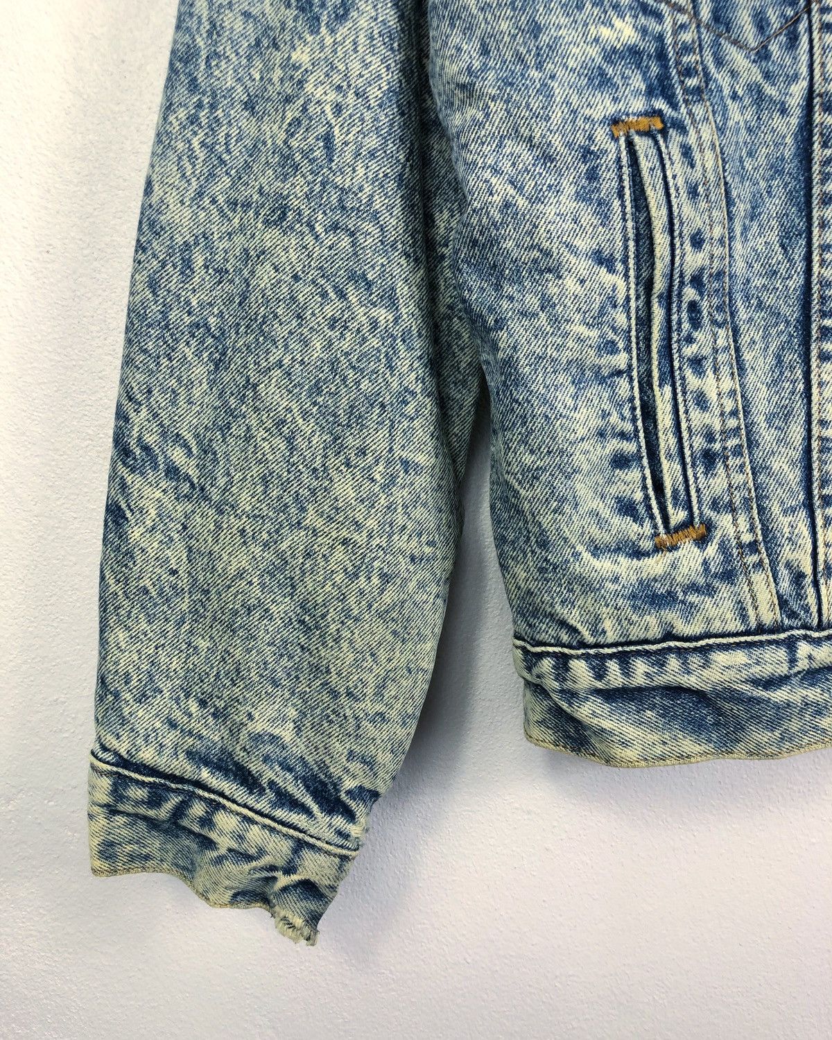Levi's Rare Vintage 80s Levi’s Sherpa Lined Faux Fur Denim Jacket Size US S / EU 44-46 / 1 - 6 Thumbnail