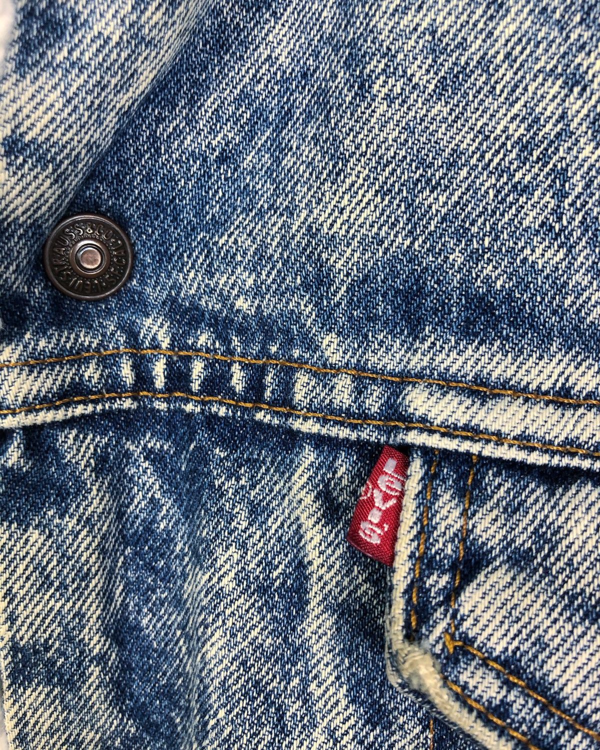 Levi's Rare Vintage 80s Levi’s Sherpa Lined Faux Fur Denim Jacket Size US S / EU 44-46 / 1 - 4 Thumbnail