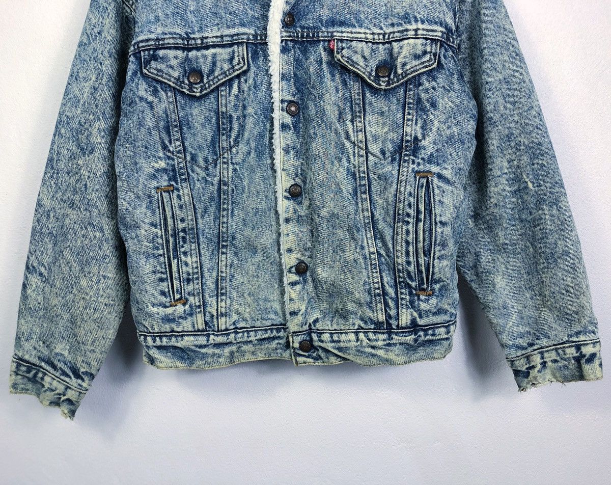 Levi's Rare Vintage 80s Levi’s Sherpa Lined Faux Fur Denim Jacket Size US S / EU 44-46 / 1 - 5 Thumbnail