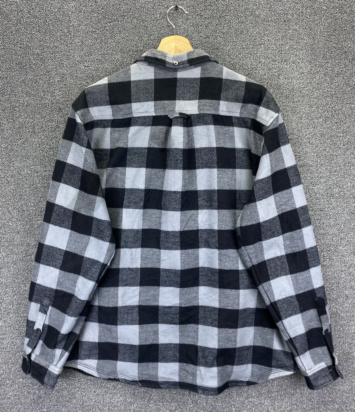 Flannel Vintage Hurley Checkered Wool Shadow Plaid Flannel Size US XL / EU 56 / 4 - 6 Thumbnail
