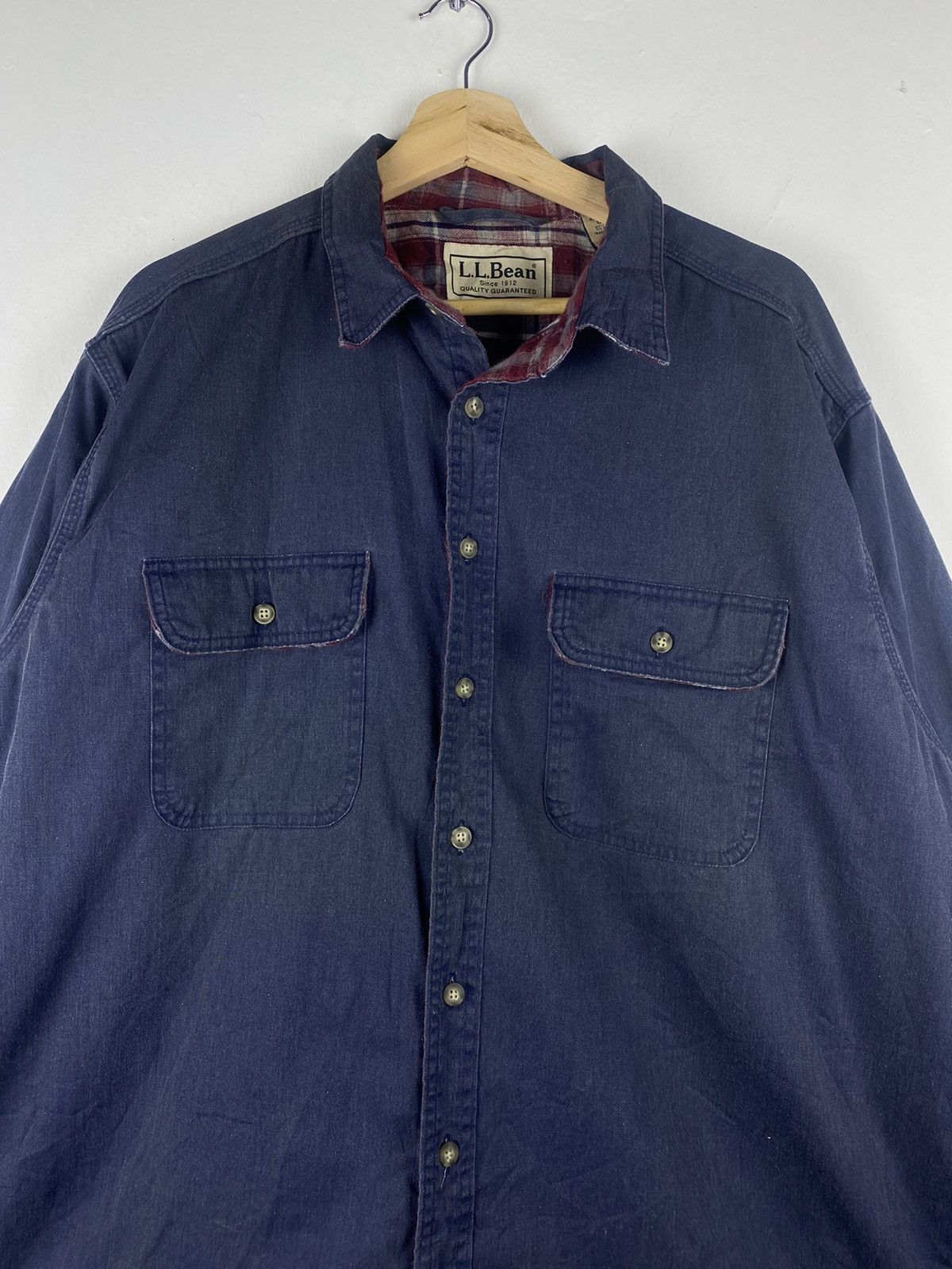 Flannel Vintage L.L Bean Saiz XL Button Up Shirts Flannel Jacket Size US XL / EU 56 / 4 - 3 Thumbnail
