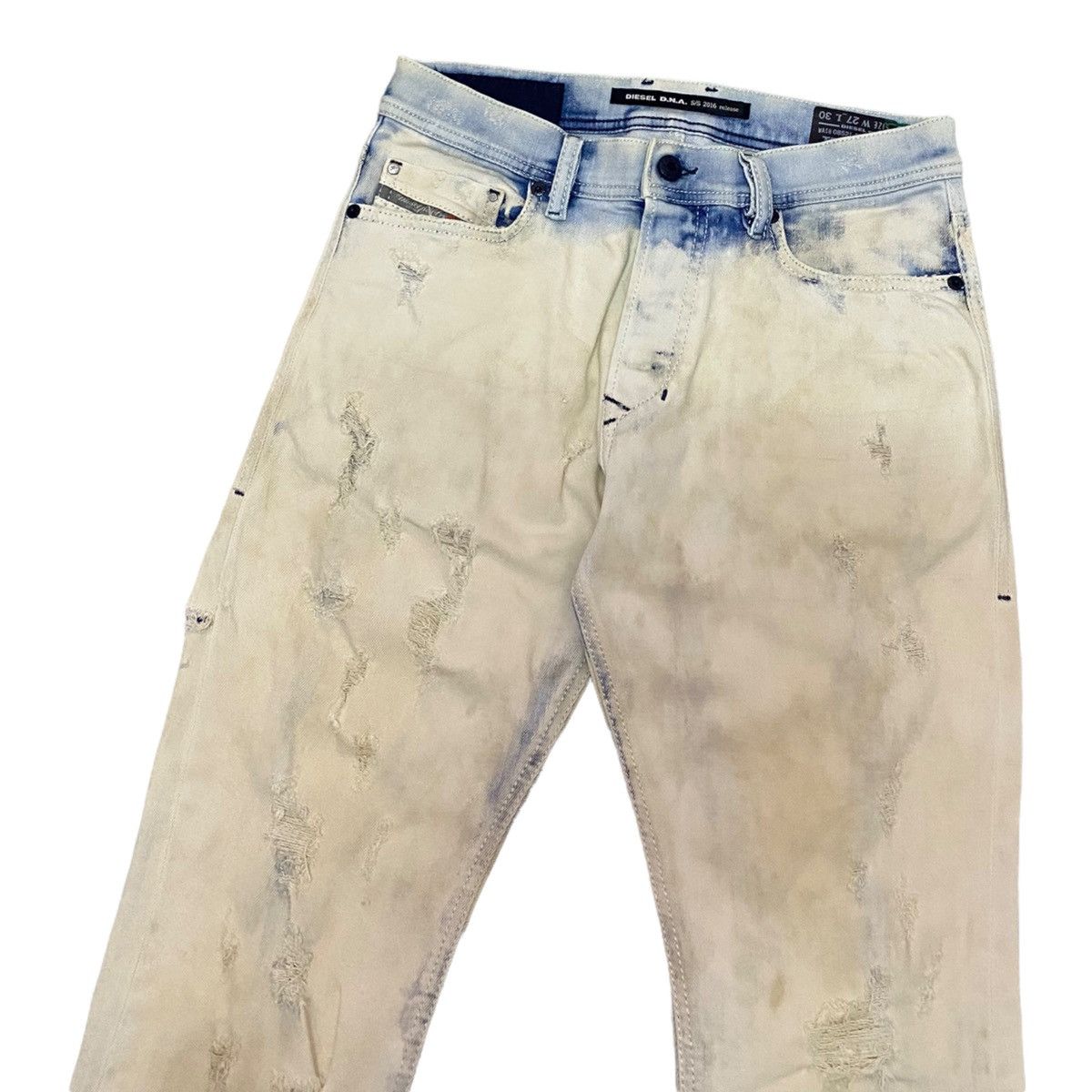 Diesel RARE🔥DIESEL DNA S/S 2016 SLIM-CARROT DISTRESSED PUNK JEANS Size US 29 - 5 Thumbnail