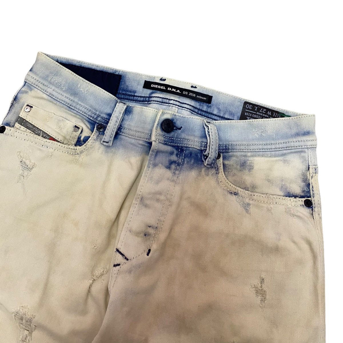 Diesel RARE🔥DIESEL DNA S/S 2016 SLIM-CARROT DISTRESSED PUNK JEANS Size US 29 - 9 Thumbnail