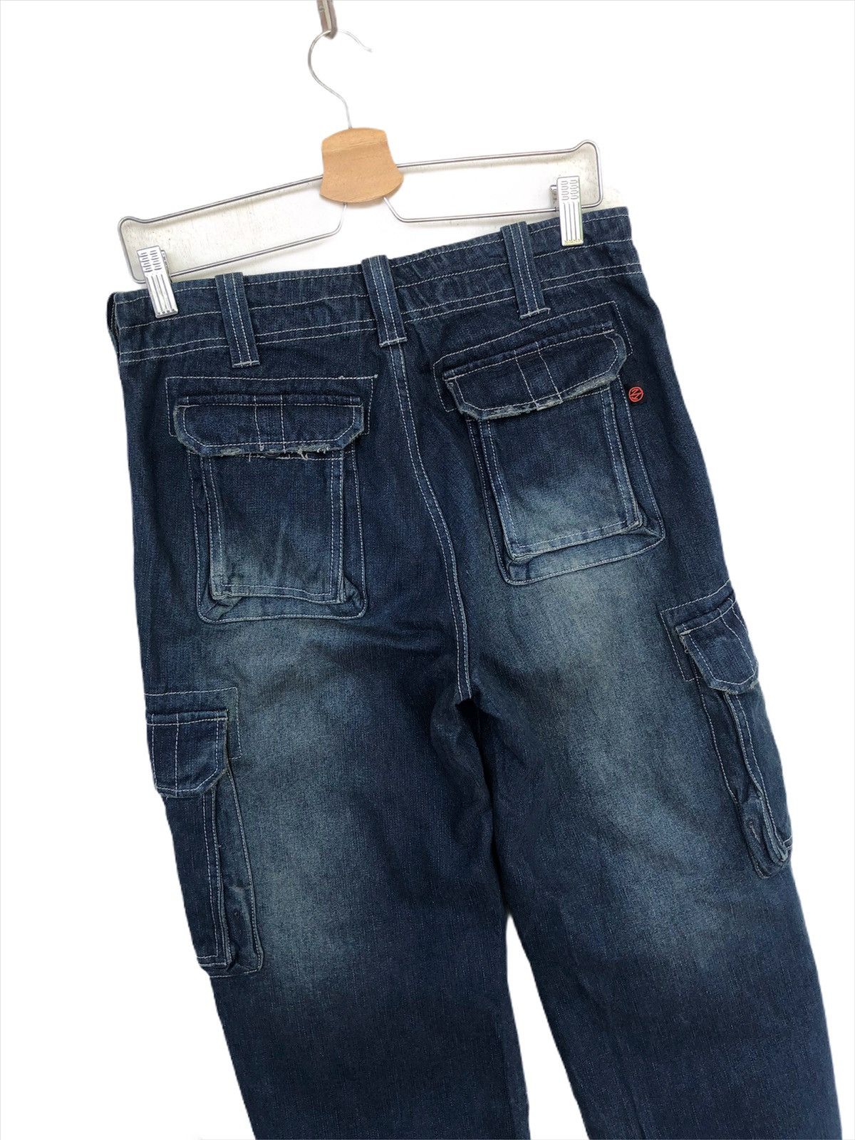 Hysteric Glamour 291295 Homme 🇯🇵 Indigo Tactical Cargo Combat Pants Size US 30 / EU 46 - 5 Thumbnail