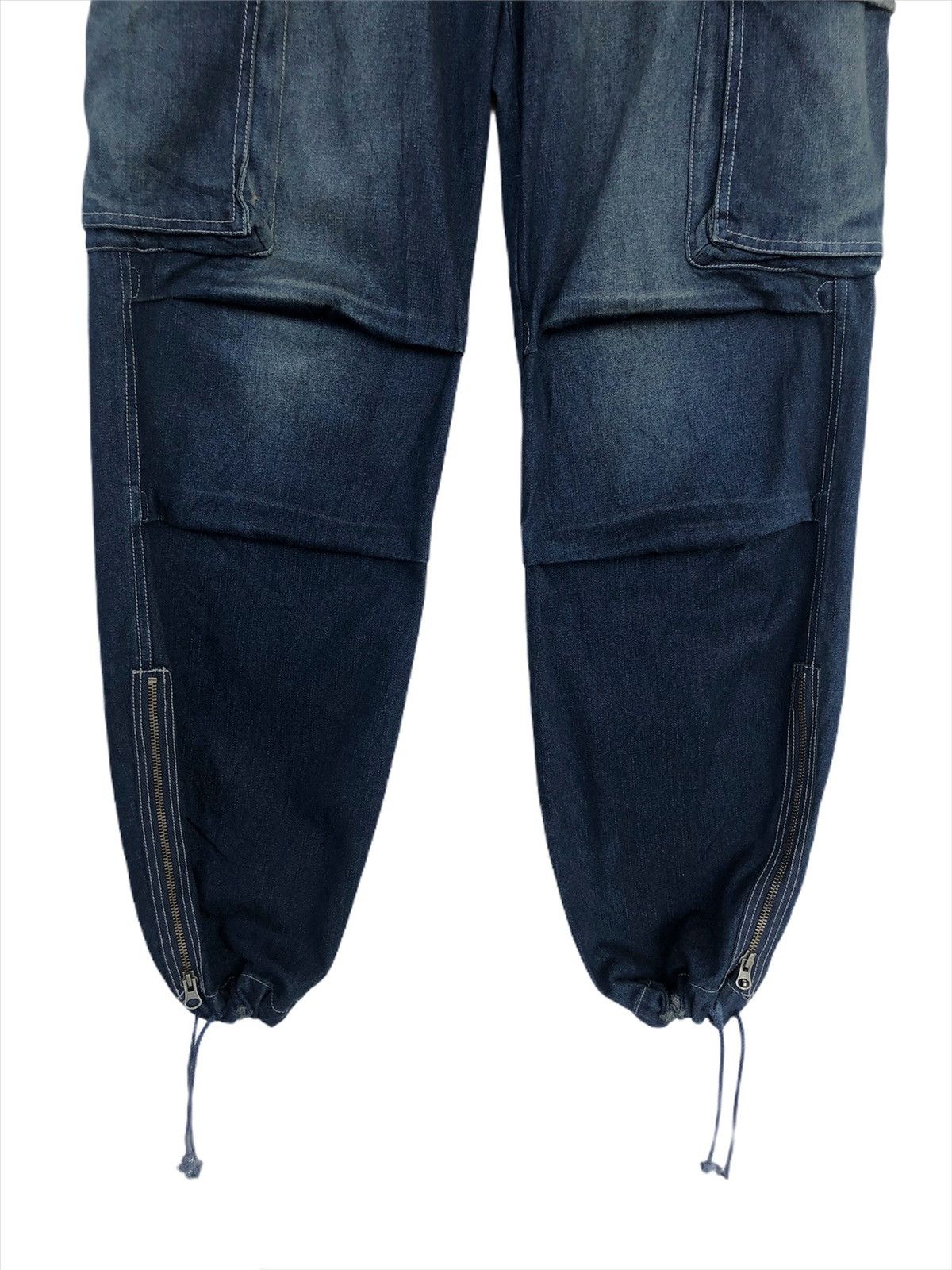 Hysteric Glamour 291295 Homme 🇯🇵 Indigo Tactical Cargo Combat Pants Size US 30 / EU 46 - 3 Thumbnail