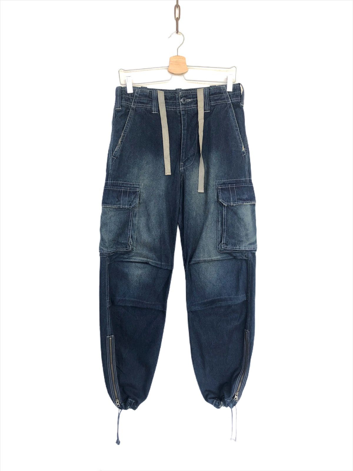 Hysteric Glamour 291295 Homme 🇯🇵 Indigo Tactical Cargo Combat Pants Size US 30 / EU 46 - 1 Thumbnail