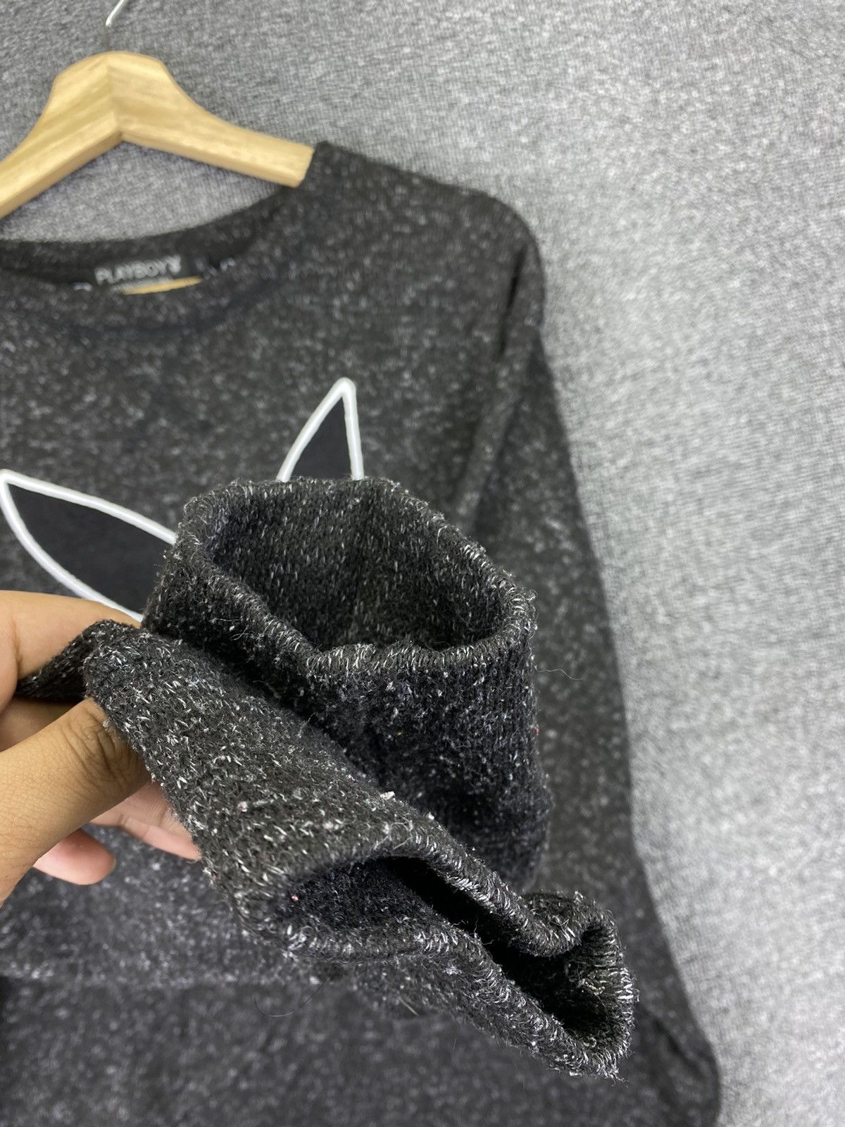 Playboy Vintage Playboy Big Logo Knit Sweatshirt Size US L / EU 52-54 / 3 - 9 Thumbnail