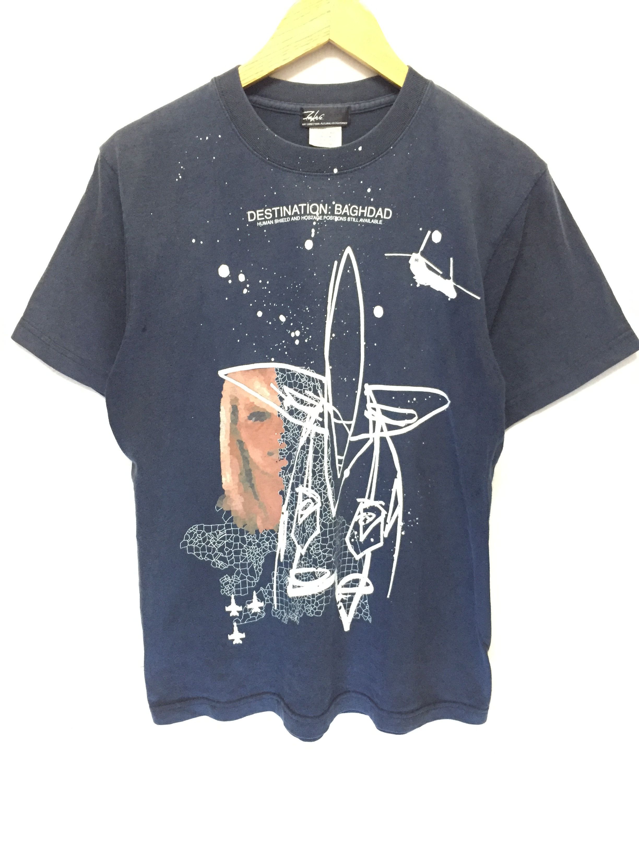 Futura 2006 Futura Iraq war human shield tee Size US M / EU 48-50 / 2 - 2 Thumbnail