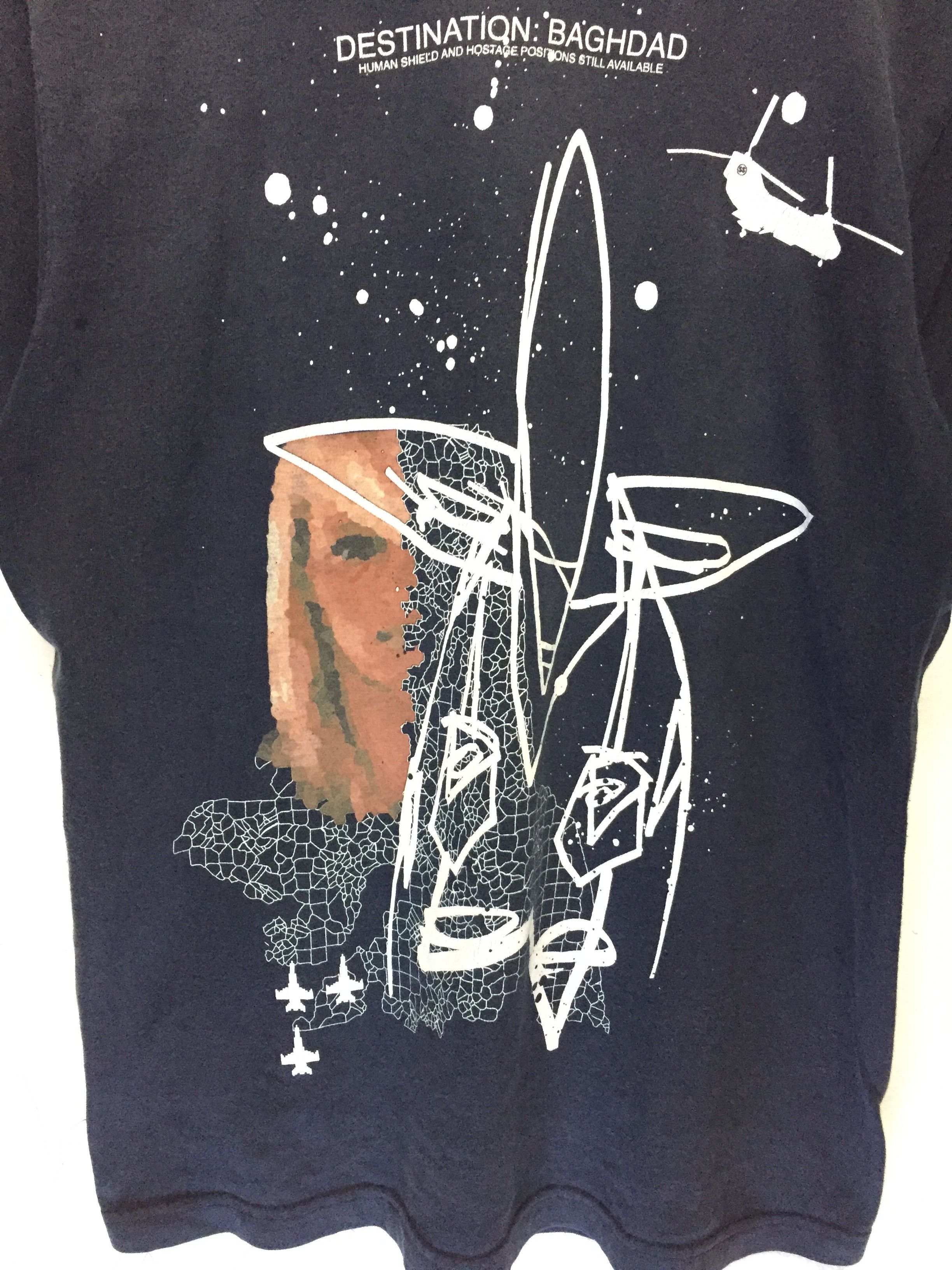 Futura 2006 Futura Iraq war human shield tee Size US M / EU 48-50 / 2 - 4 Thumbnail