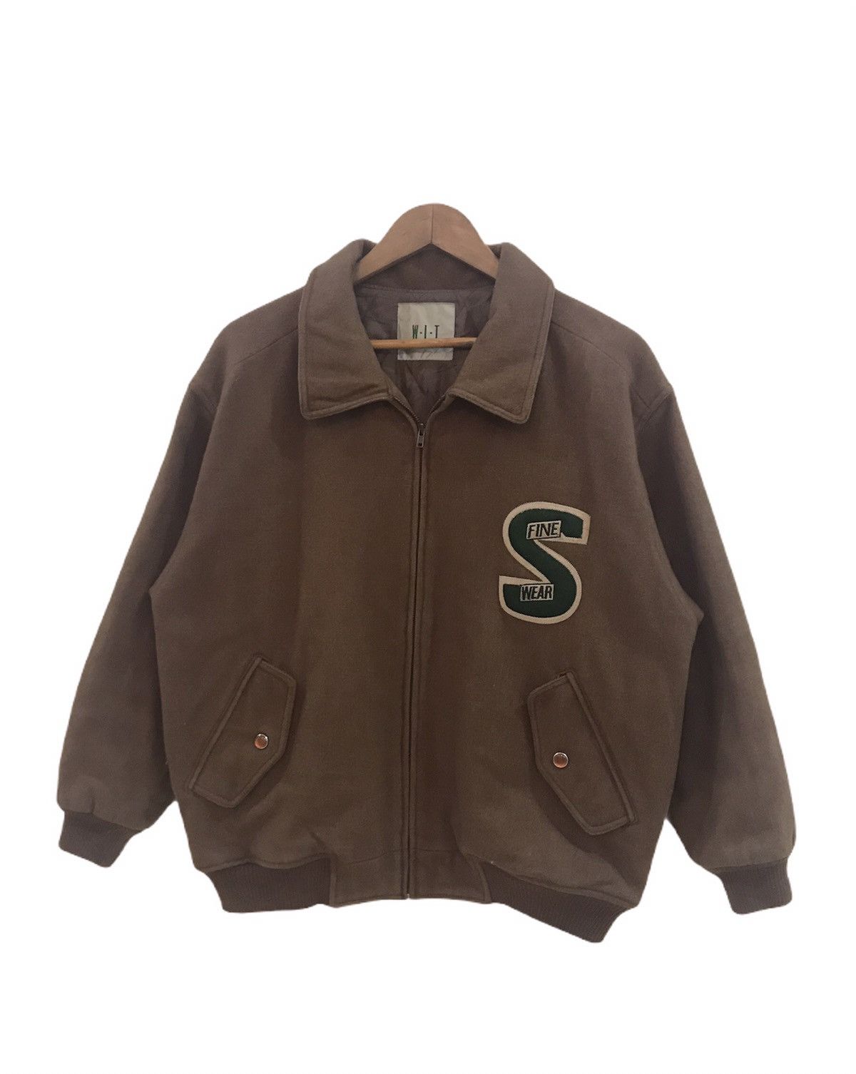 Japanese Brand Spookyboy wool zipper jacket nice design Size US M / EU 48-50 / 2 - 2 Thumbnail