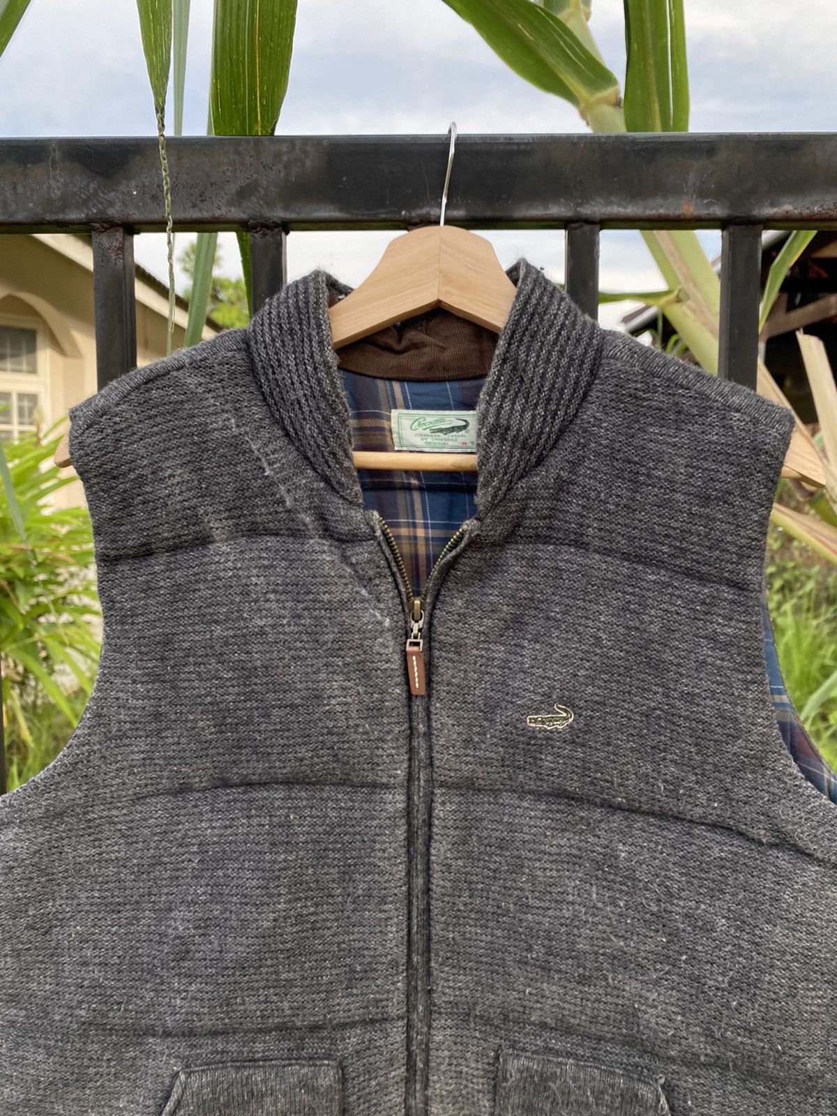 Lacoste GONE 🔥 Vintage Crocodile Light Puffer Zip Up Knitted Vest Size US M / EU 48-50 / 2 - 2 Thumbnail
