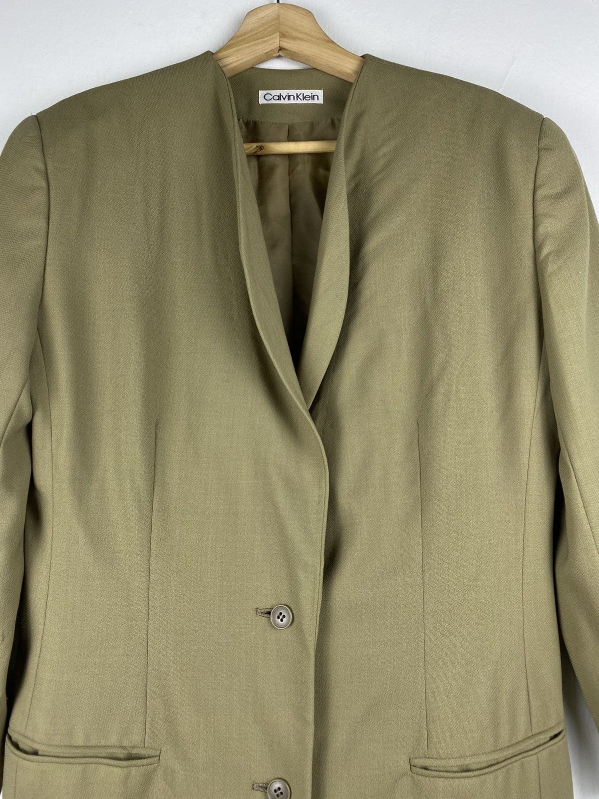 Calvin Klein GONE 🔥 Vintage Calvin Klein Linen Coats Size M / US 6-8 / IT 42-44 - 2 Thumbnail