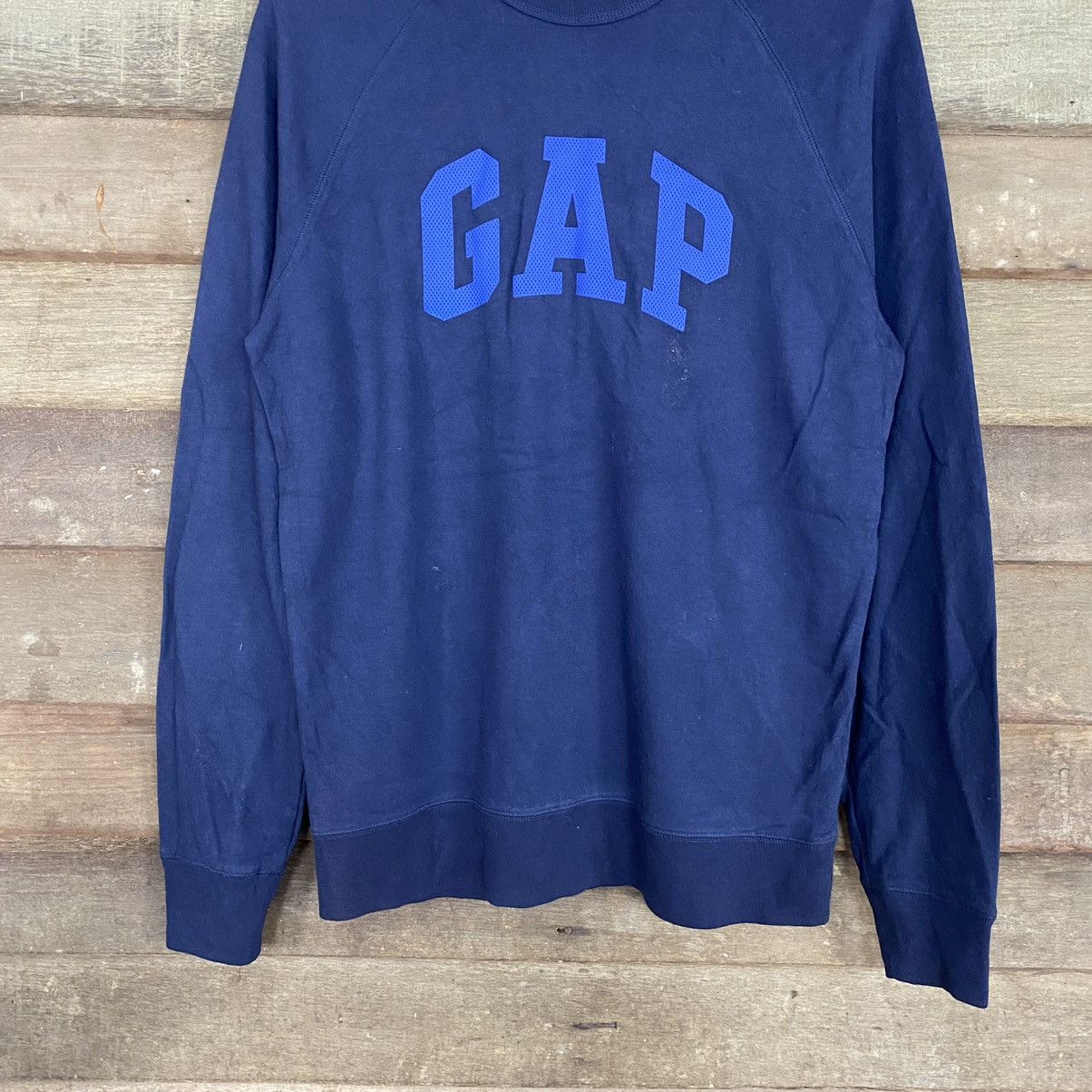Gap Gap Blue Sweatshirt Big Logo #3683 Size US M / EU 48-50 / 2 - 8 Thumbnail