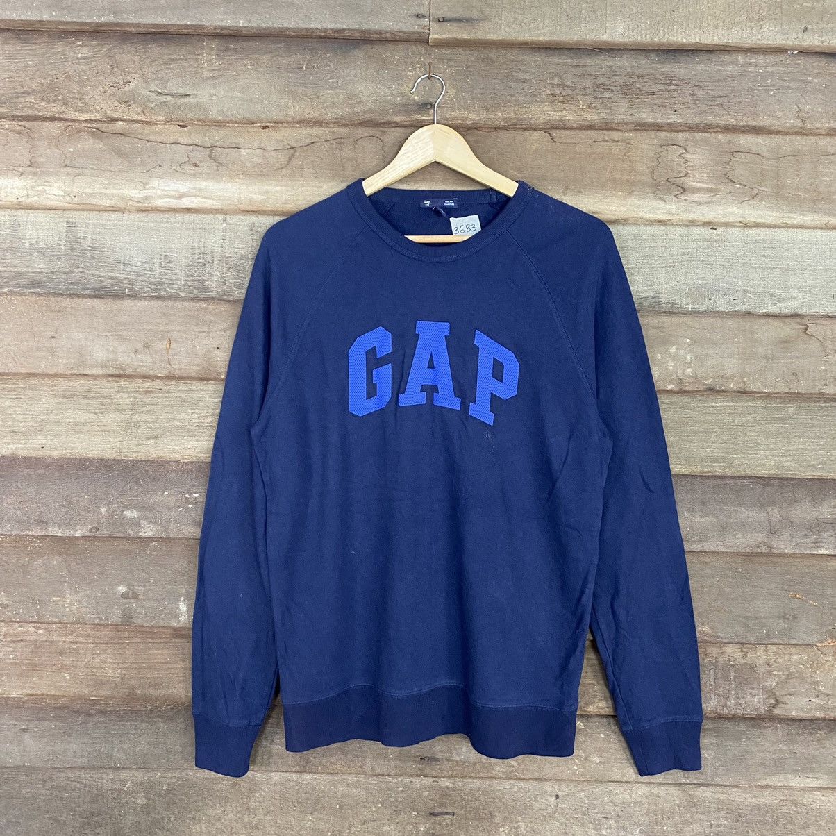 Gap Gap Blue Sweatshirt Big Logo #3683 Size US M / EU 48-50 / 2 - 3 Thumbnail