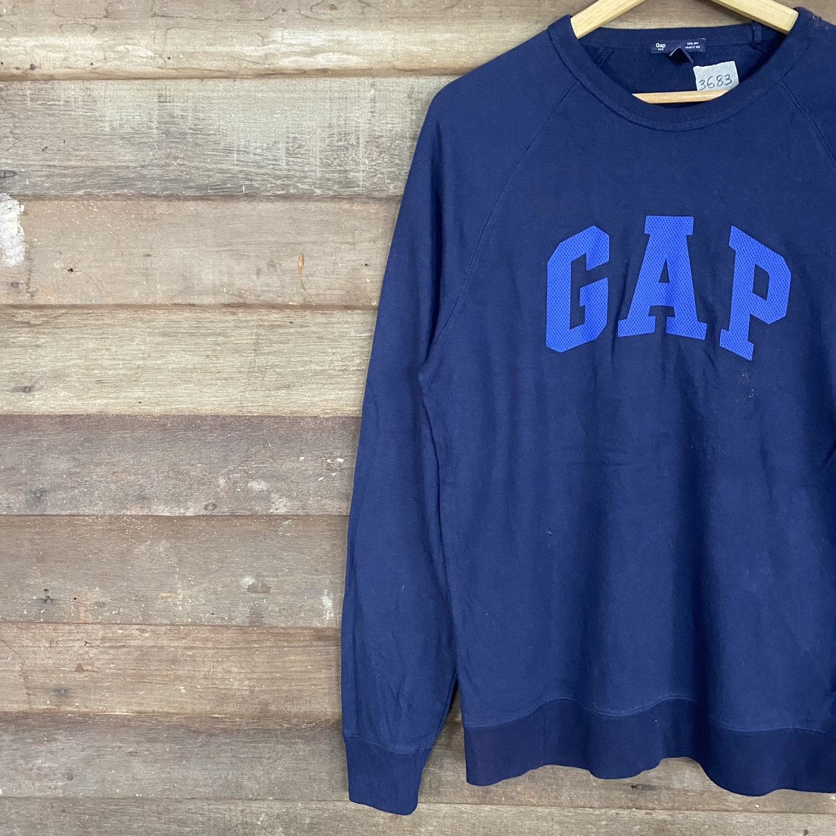 Gap Gap Blue Sweatshirt Big Logo #3683 Size US M / EU 48-50 / 2 - 7 Thumbnail