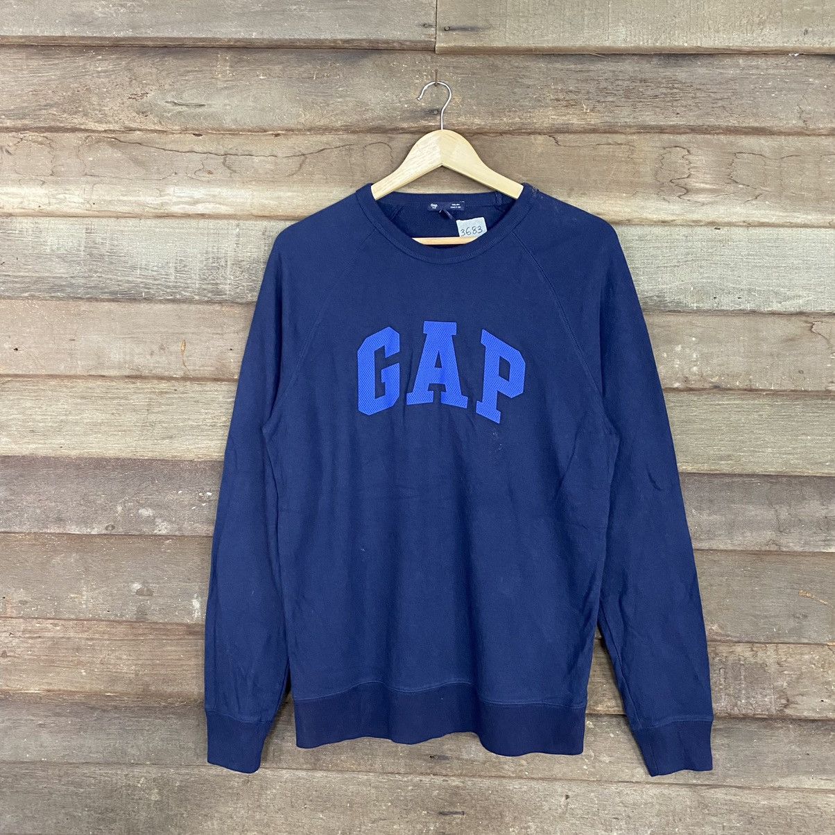 Gap Gap Blue Sweatshirt Big Logo #3683 Size US M / EU 48-50 / 2 - 1 Thumbnail