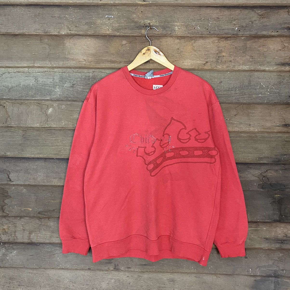 image of Skategang Child Skates Red Japan Sweatshirt 3682, Men's (Size Medium)