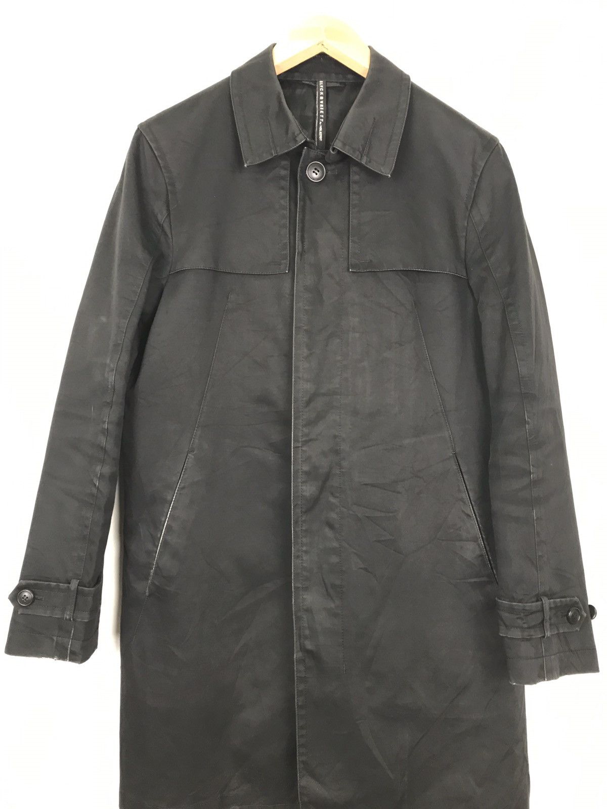 Neil Barrett Black Barrett Coated Long Coat Size US M / EU 48-50 / 2 - 3 Thumbnail