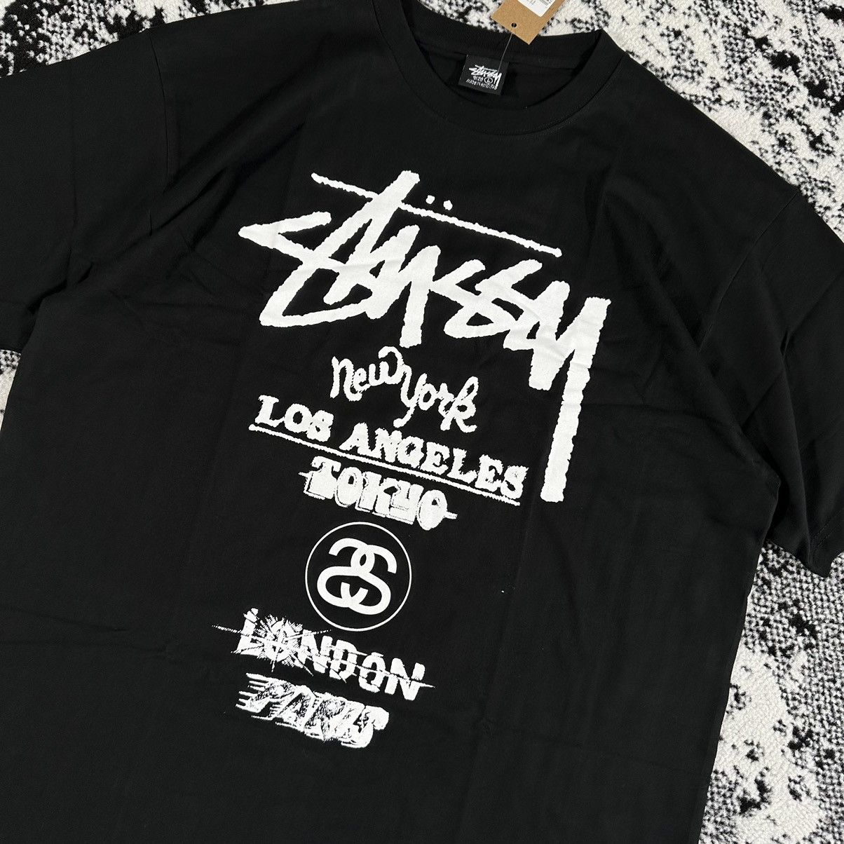 Other STUSSY TOUR TEE BLACK - M Size US M / EU 48-50 / 2 - 2 Thumbnail