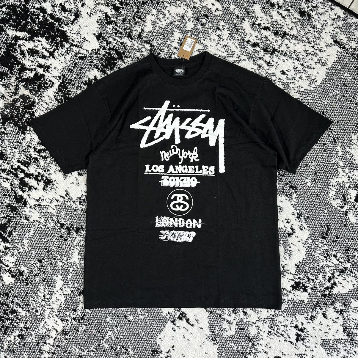 STUSSY TOUR TEE BLACK - M