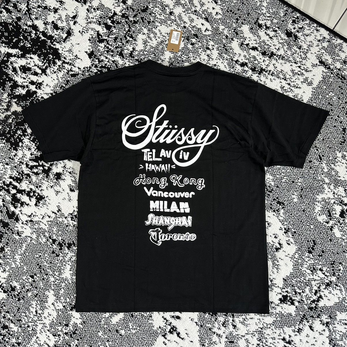Other STUSSY TOUR TEE BLACK - M Size US M / EU 48-50 / 2 - 3 Thumbnail