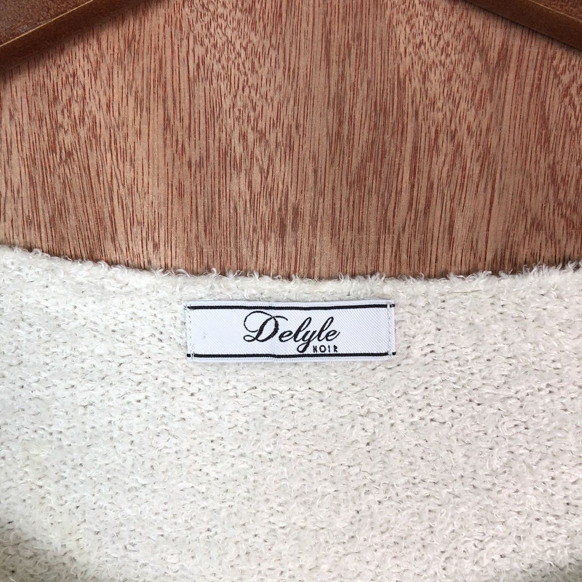 Homespun Knitwear × Japanese Brand × Vintage Delyle Noir White Shag Shaggy Fur Mohair Knitwear #6689 Size M / US 6-8 / IT 42-44 - 7 Thumbnail