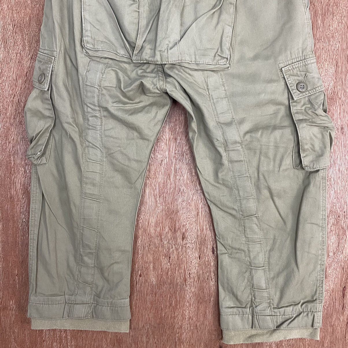 Japanese Brand DLL Dominates Brown big pocket Multipocket Cargo Pants #1957 Size US 32 / EU 48 - 3 Thumbnail