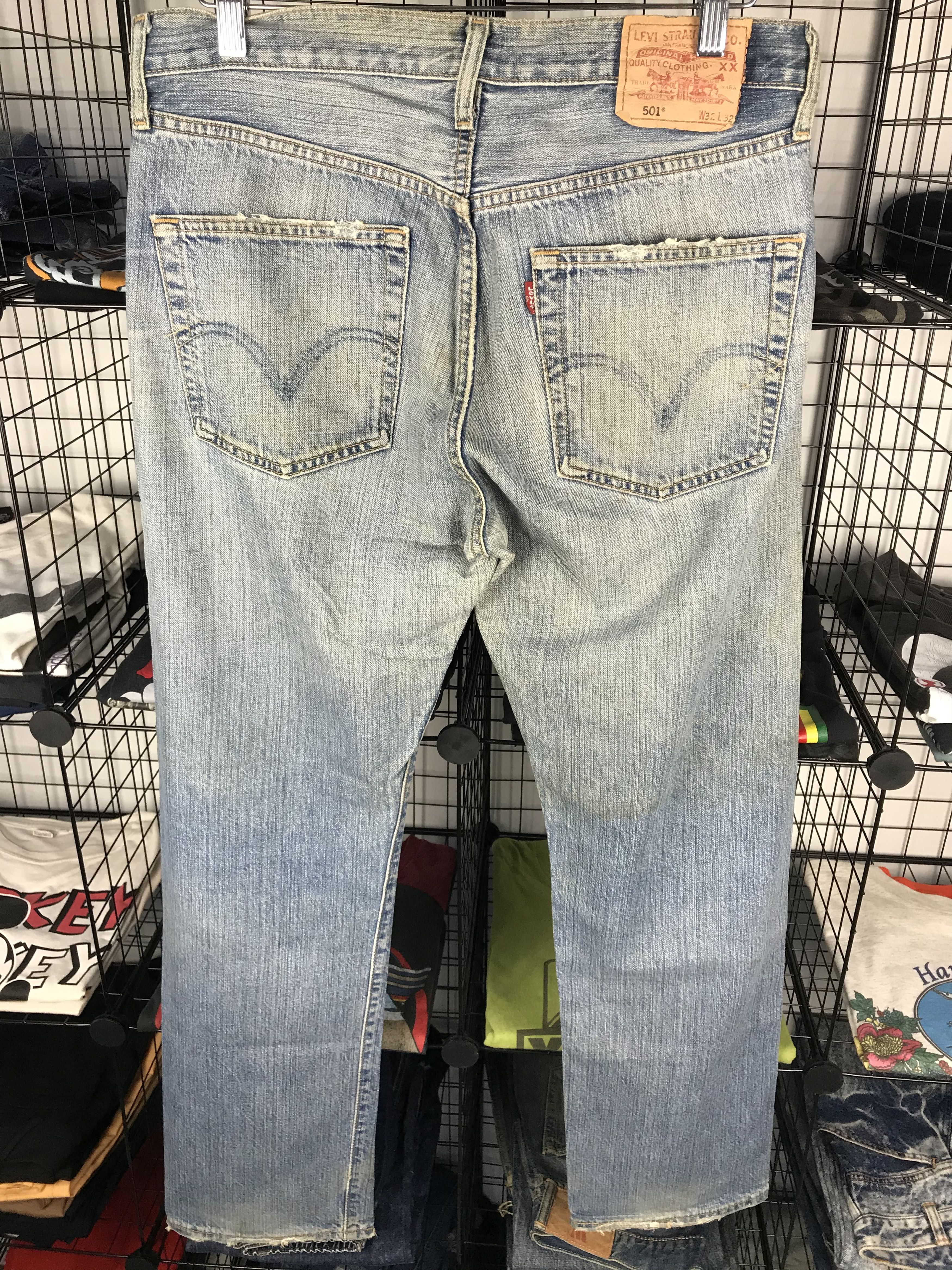 Levi's × Levi's Vintage Clothing Vintage Levi's 501 Distressed Denim Button 359 Size US 33 - 5 Thumbnail