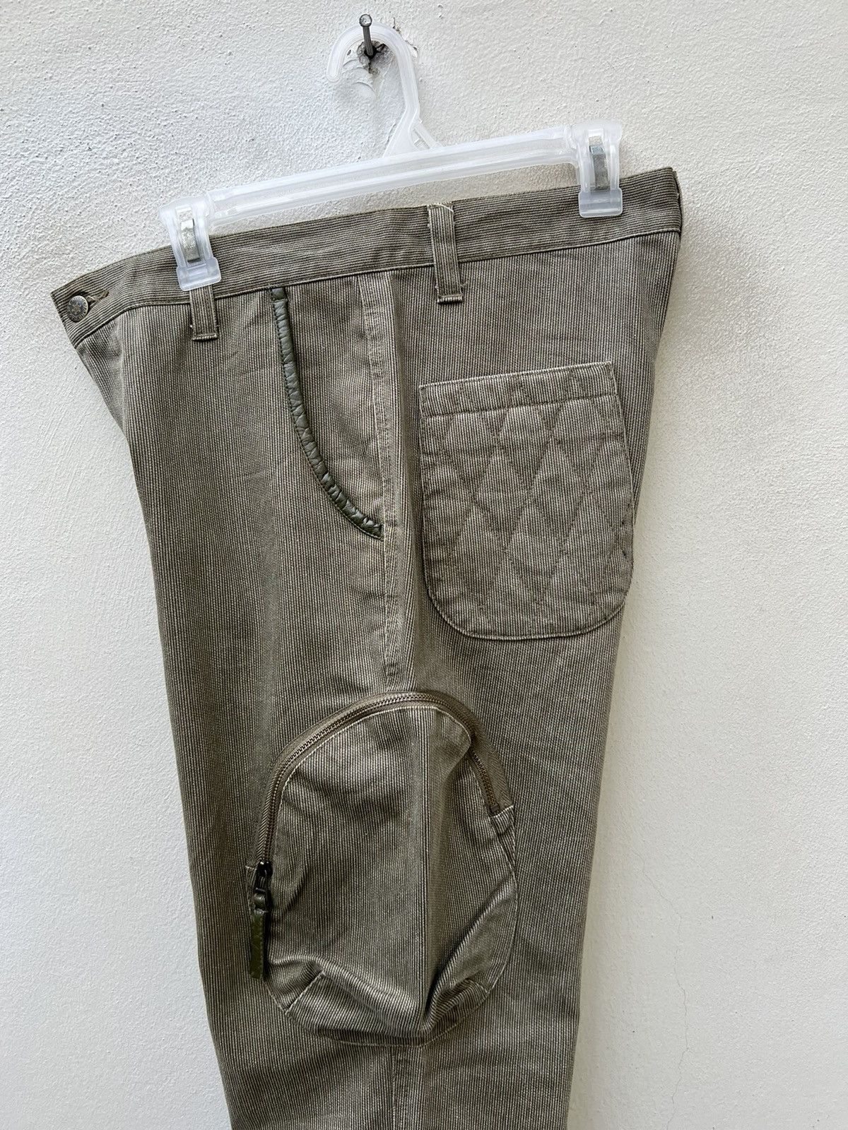 Vintage SFY.A.D Japan Striped Quilted Tactical Cargo Trouser Pant Size US 31 - 20 Thumbnail
