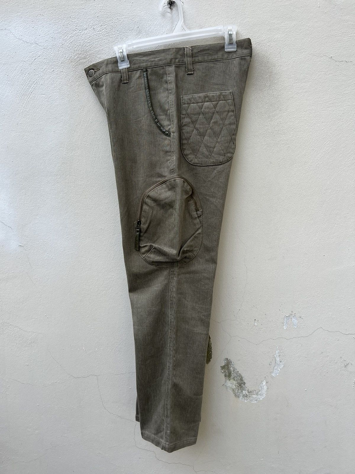 Vintage SFY.A.D Japan Striped Quilted Tactical Cargo Trouser Pant Size US 31 - 19 Thumbnail