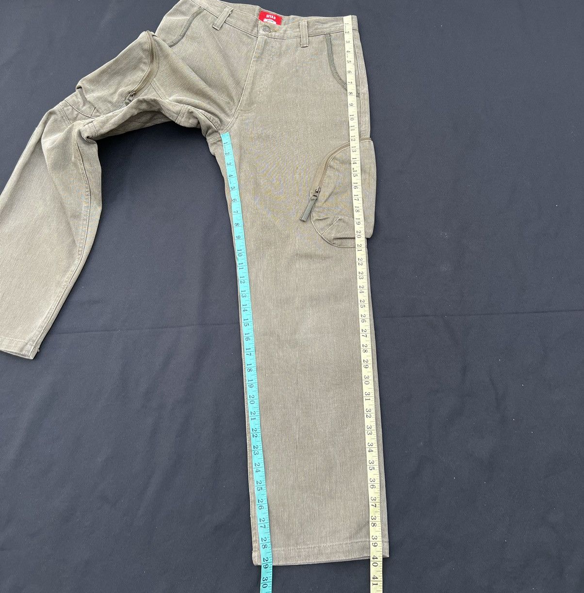 Vintage SFY.A.D Japan Striped Quilted Tactical Cargo Trouser Pant Size US 31 - 4 Thumbnail