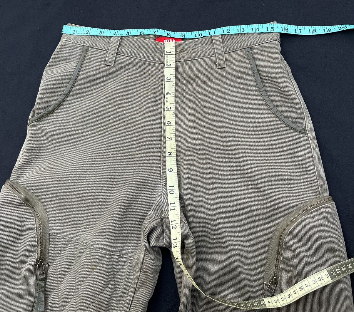 Vintage SFY.A.D Japan Striped Quilted Tactical Cargo Trouser Pant Size US 31 - 2 Thumbnail