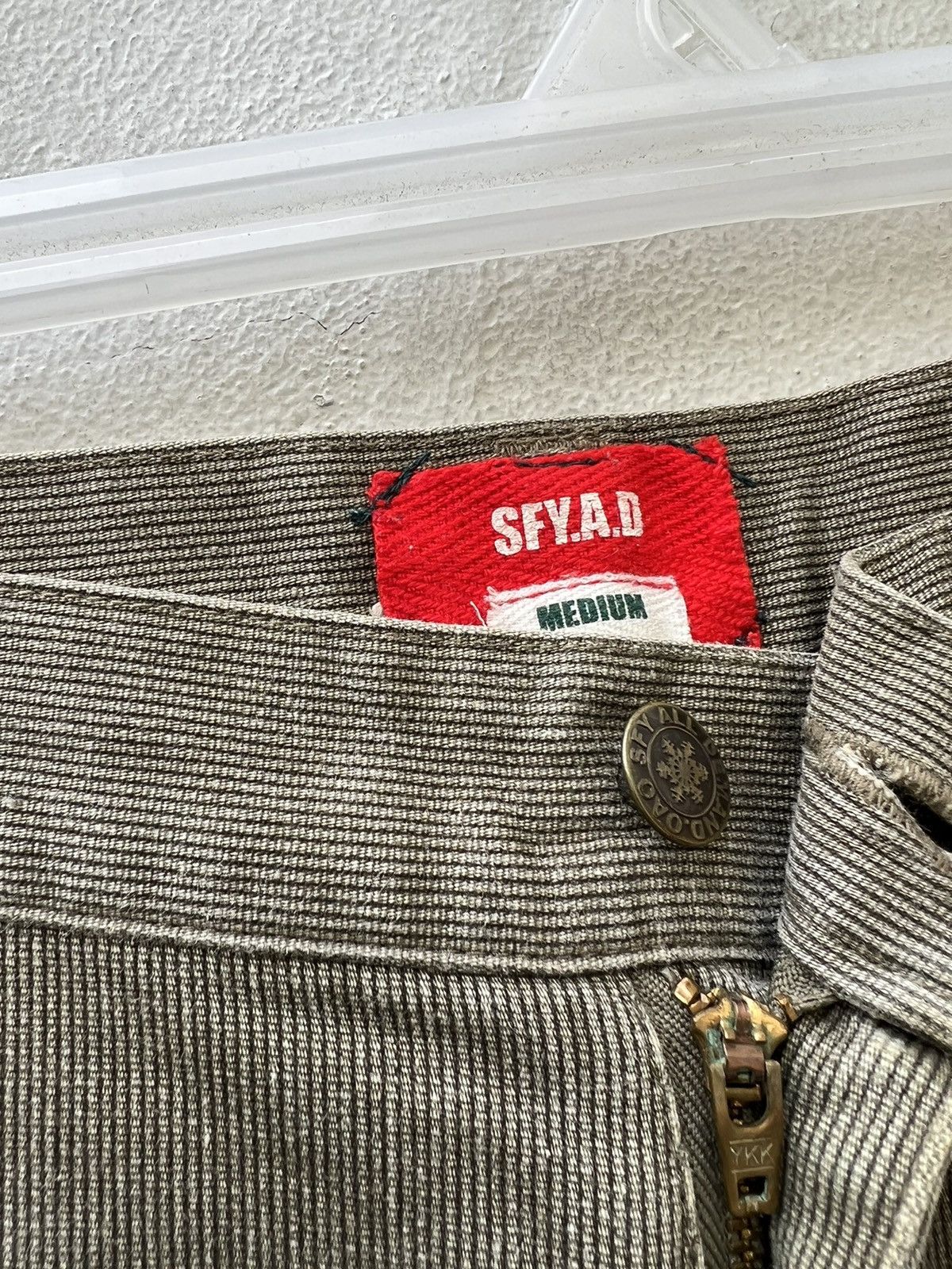 Vintage SFY.A.D Japan Striped Quilted Tactical Cargo Trouser Pant Size US 31 - 8 Thumbnail