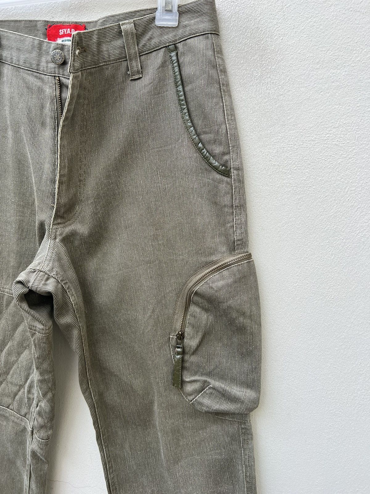Vintage SFY.A.D Japan Striped Quilted Tactical Cargo Trouser Pant Size US 31 - 11 Thumbnail