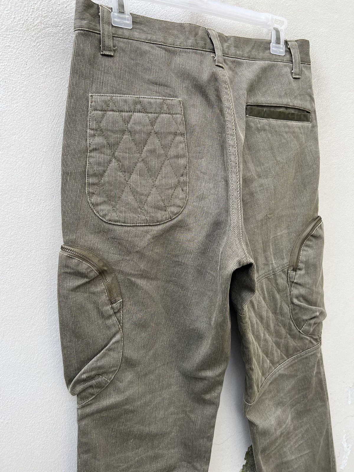 Vintage SFY.A.D Japan Striped Quilted Tactical Cargo Trouser Pant Size US 31 - 14 Thumbnail