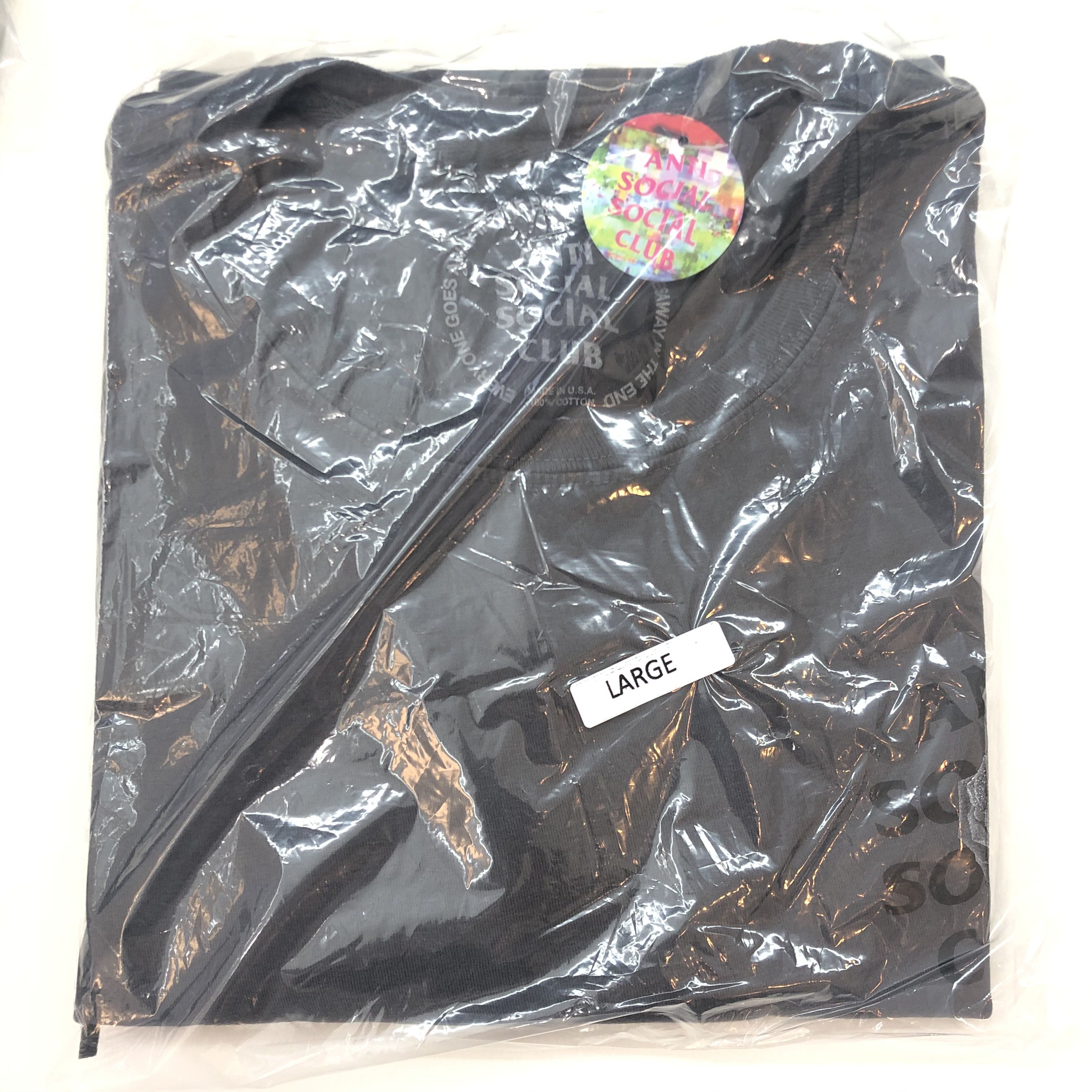 Anti Social Social Club DS ASSC Bat Emoji Black Tee in hand Supreme Bape KITH KAWS Size US L / EU 52-54 / 3 - 2 Thumbnail