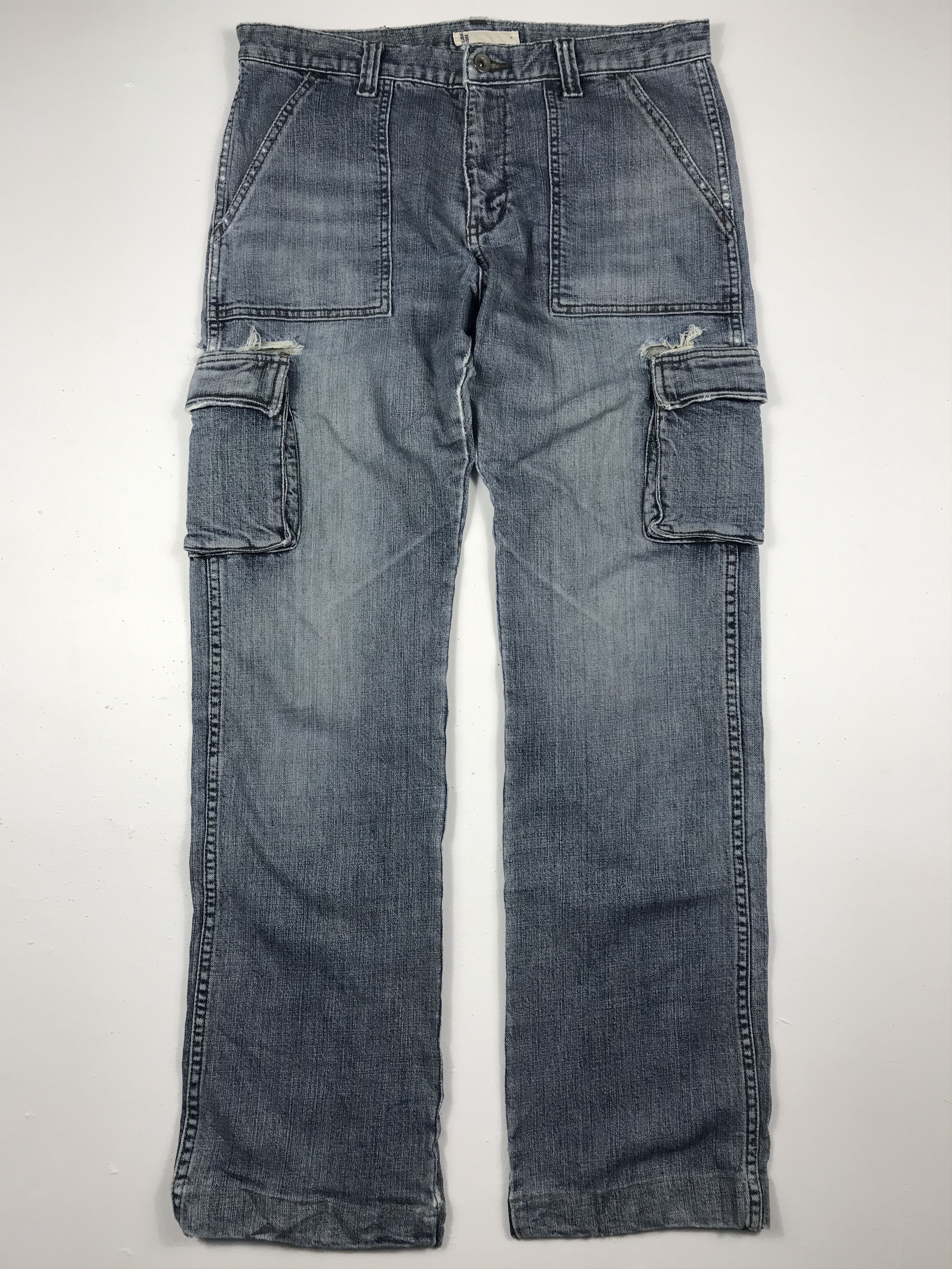 Global Work × Vintage Vintage Cargo Global Work Distressed Size US 34 / EU 50 - 2 Thumbnail