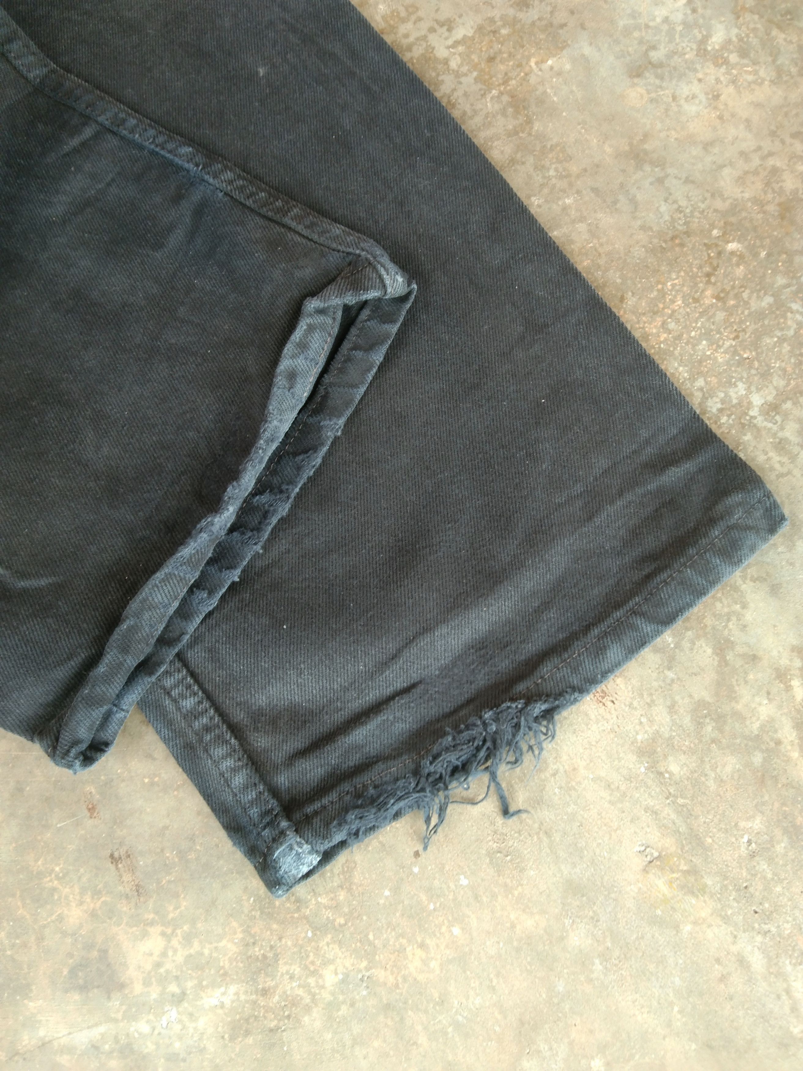 Levi's 90s Vintage Levi's 501 Black Made In USA Distressed Jeans Size US 33 - 3 Thumbnail