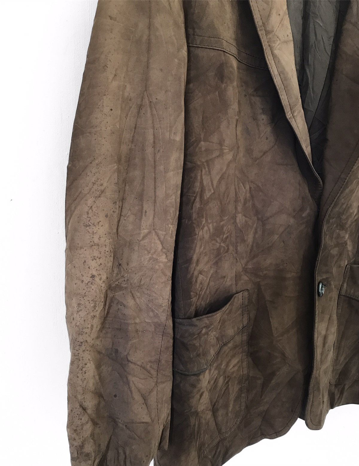 Japanese Brand Vintage Partina Leather Blazer Jacket Size US L / EU 52-54 / 3 - 3 Thumbnail