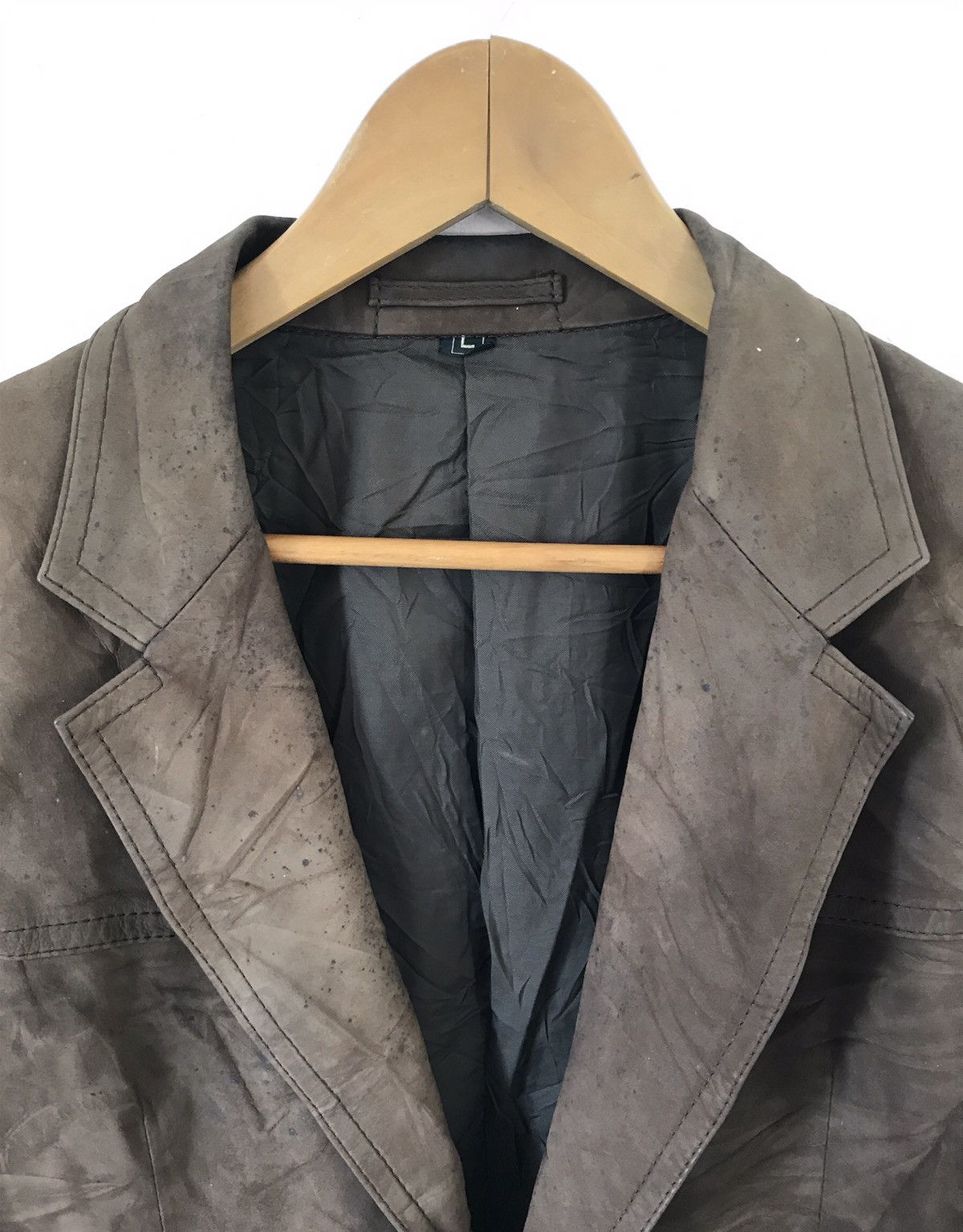 Japanese Brand Vintage Partina Leather Blazer Jacket Size US L / EU 52-54 / 3 - 5 Thumbnail